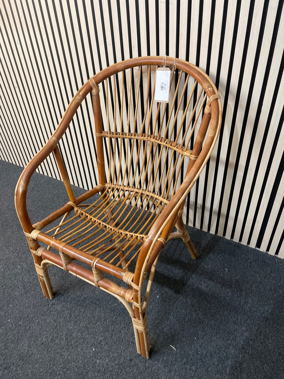 Lloyd loom wicker armchair 2425