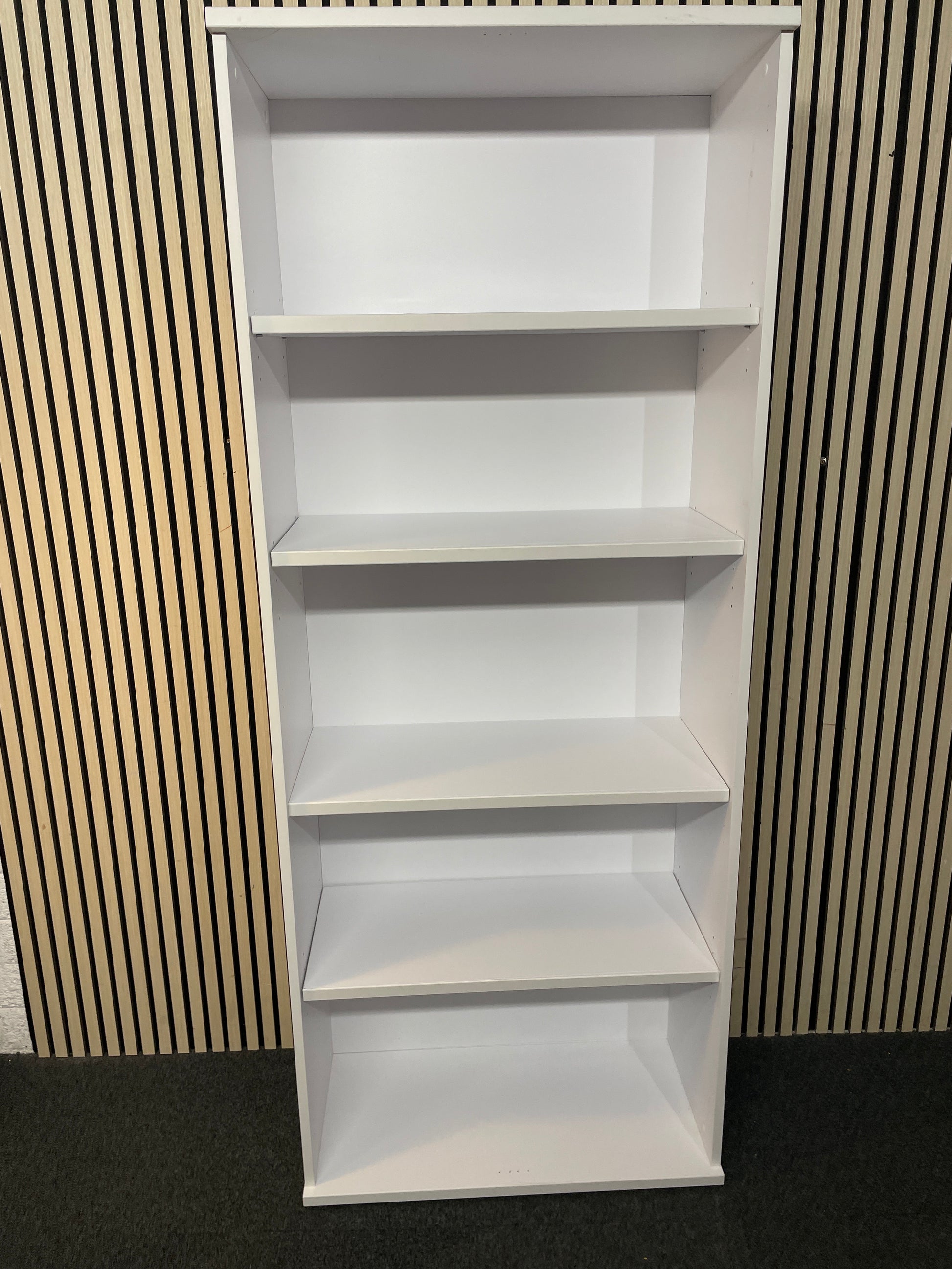 IB2000BCH (BRAND NEW AVAILABLE IN WHITE OR BEECH ONLY) 2000H Bookcase, 5 Adjustable Shelves, 2000H x 400D x 800W