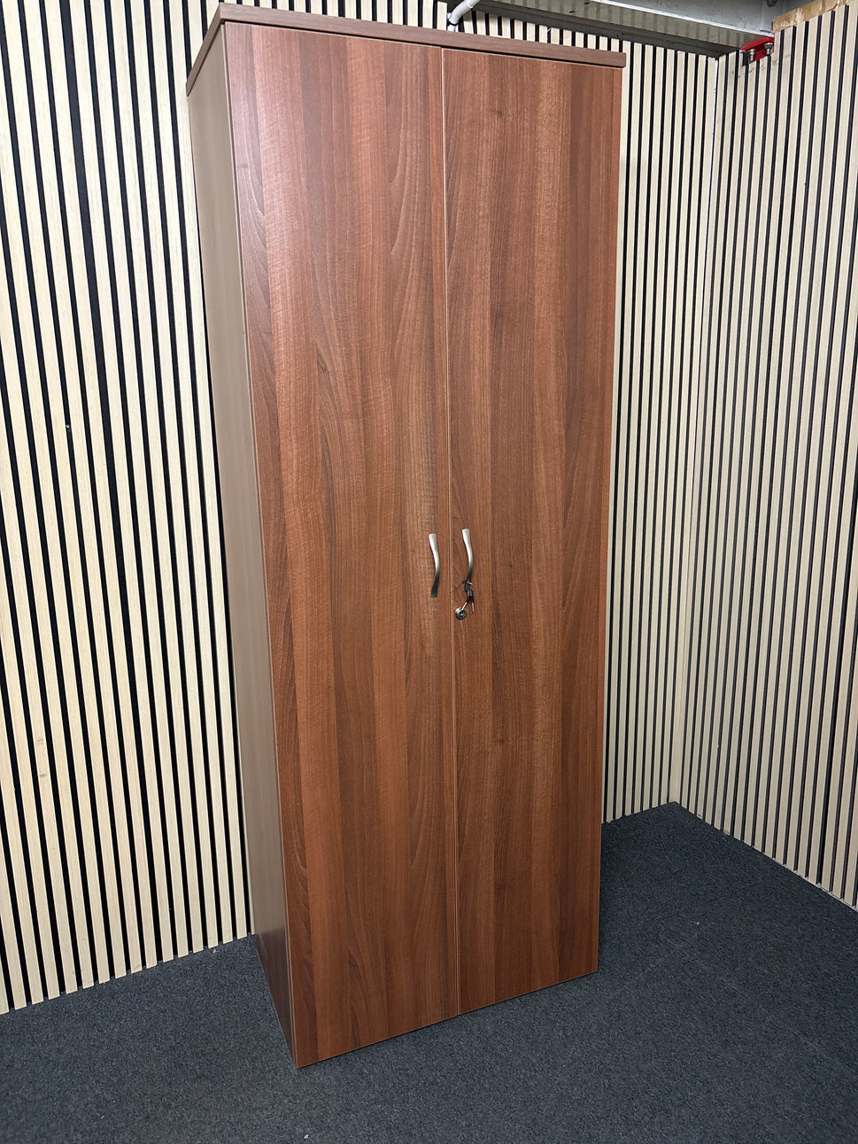 Universal double door cupboard 2140mm high with 4 shelves (2140mm High x 800mm Wide x 470mm Deep)