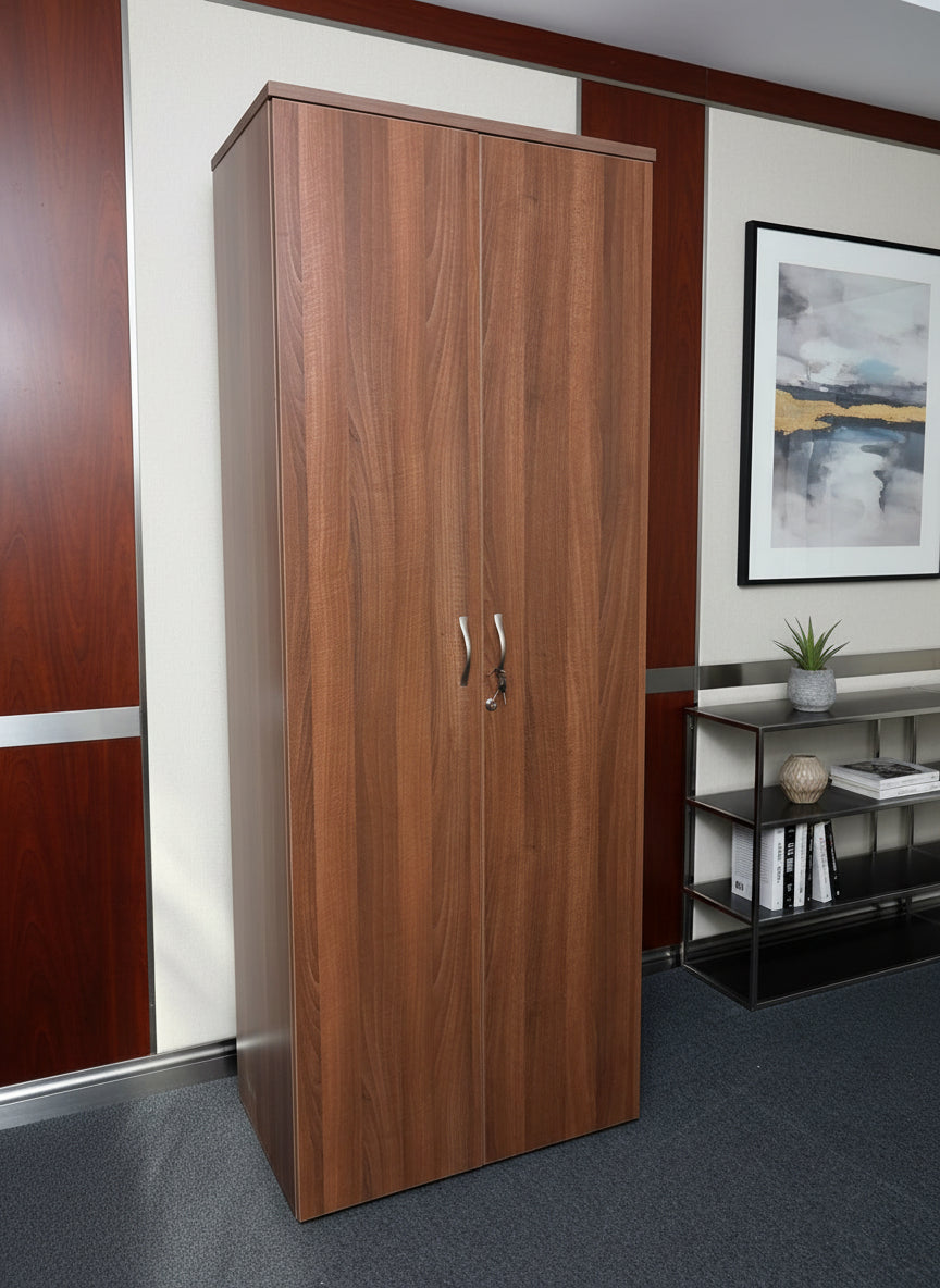 Universal double door cupboard 2140mm high with 4 shelves (2140mm High x 800mm Wide x 470mm Deep)