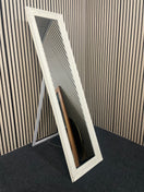 Cream free-standing portrait mirror, height 170 cm, width 44 cm x2 44718