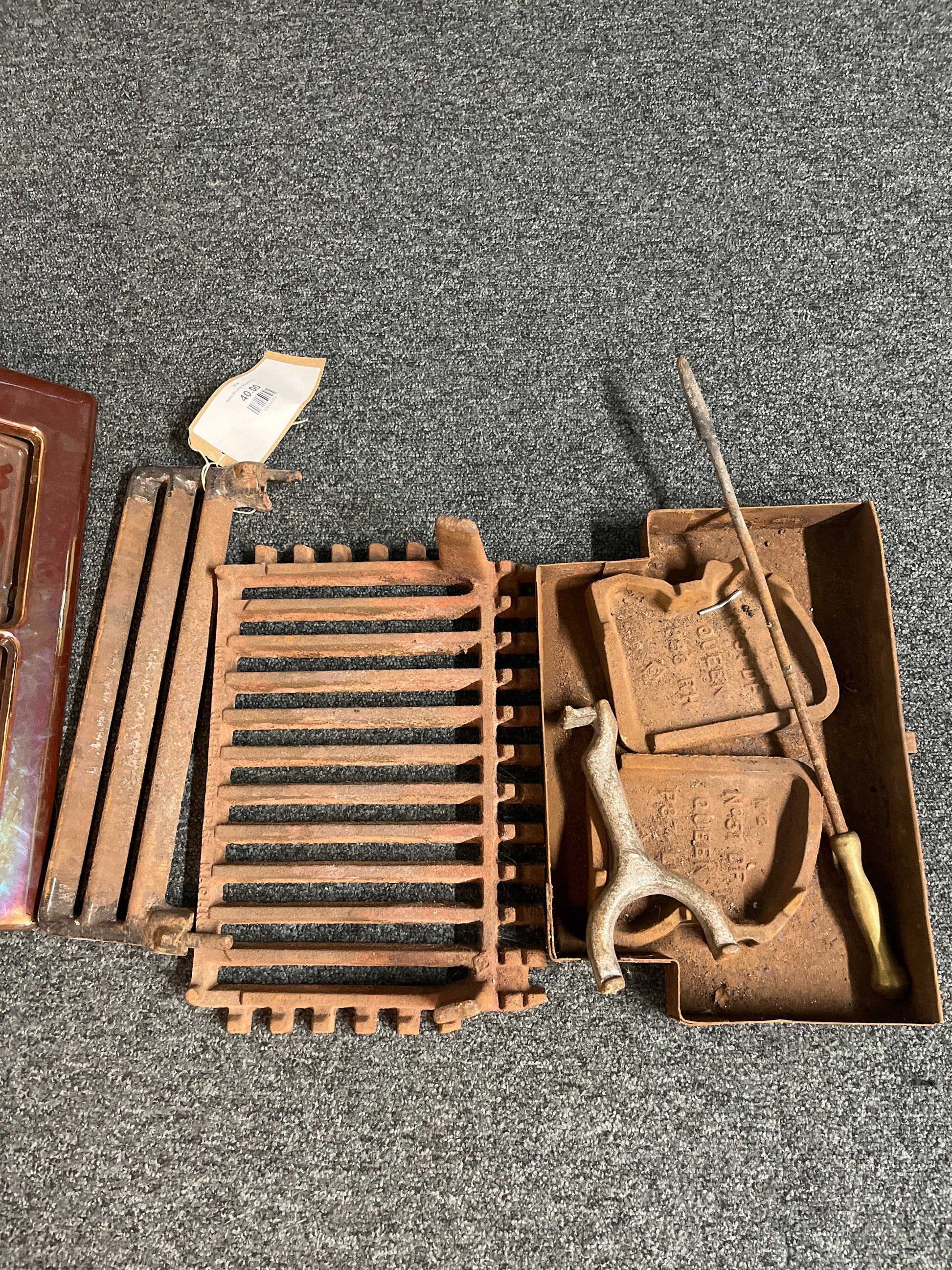 Retro fire grate and grill 1225