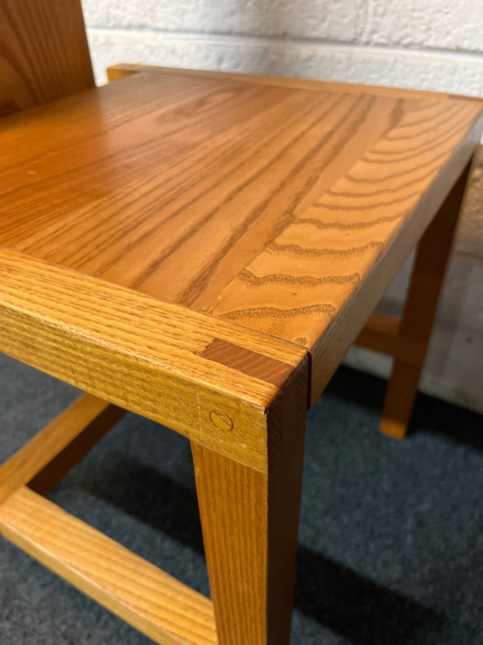 Solid oak and walnut dining chairs, made by Fergal McCarthy, Midleton. 3225