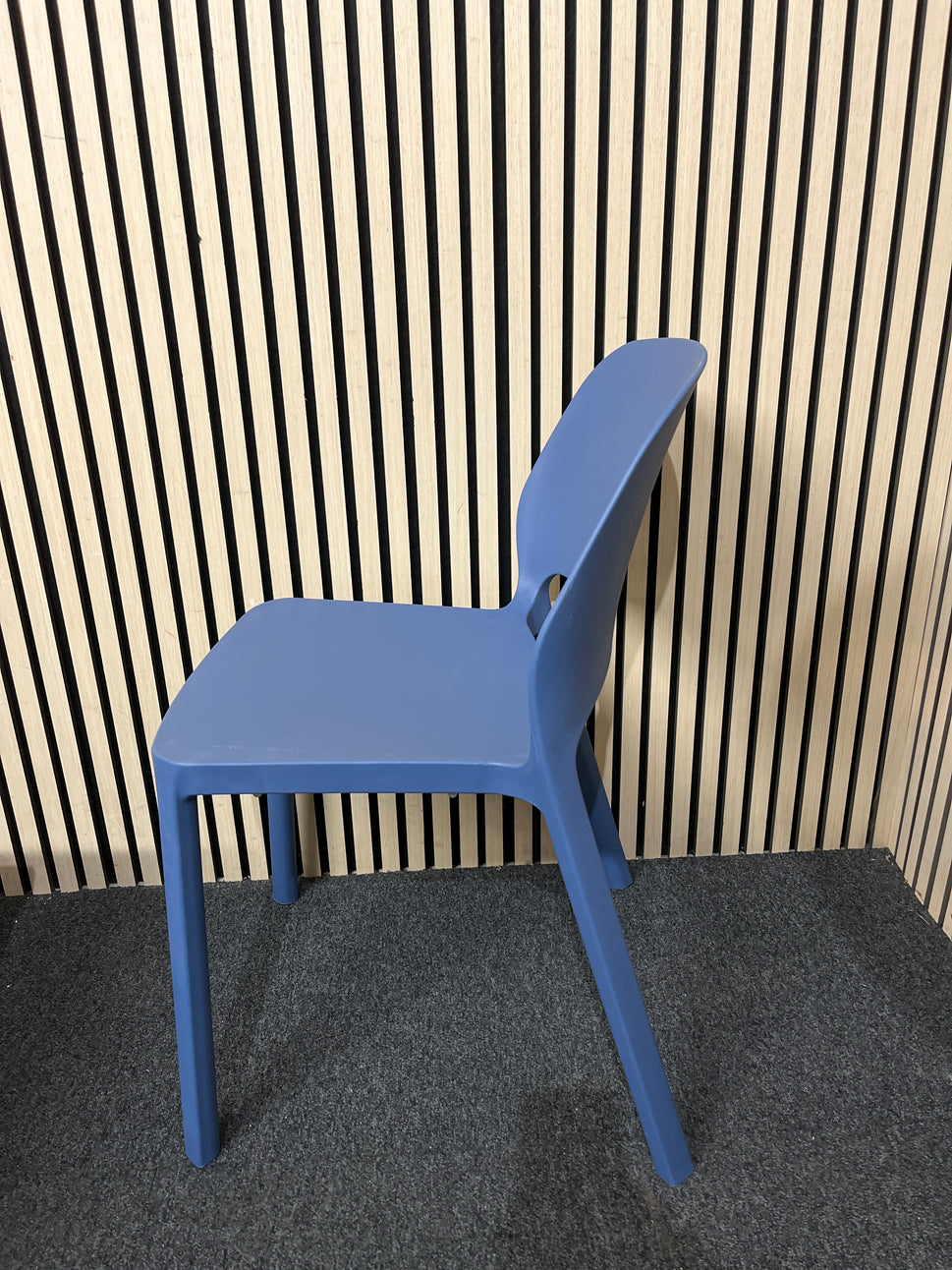 NEW Contra one piece polypropylene Chair - Blue. BRAND NEW STACKABLE. PRICE INC VAT. OTHER COLOUR OPTIONS AVAILABLE ALSO