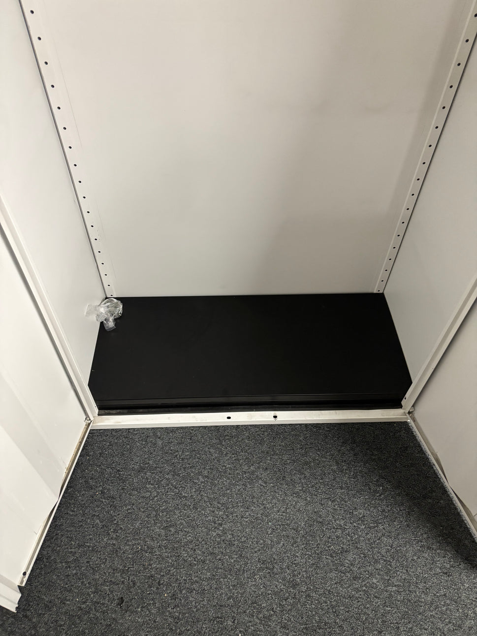 SECONDHAND MARGIN tall 6x3 grey steel storage unit with shelves