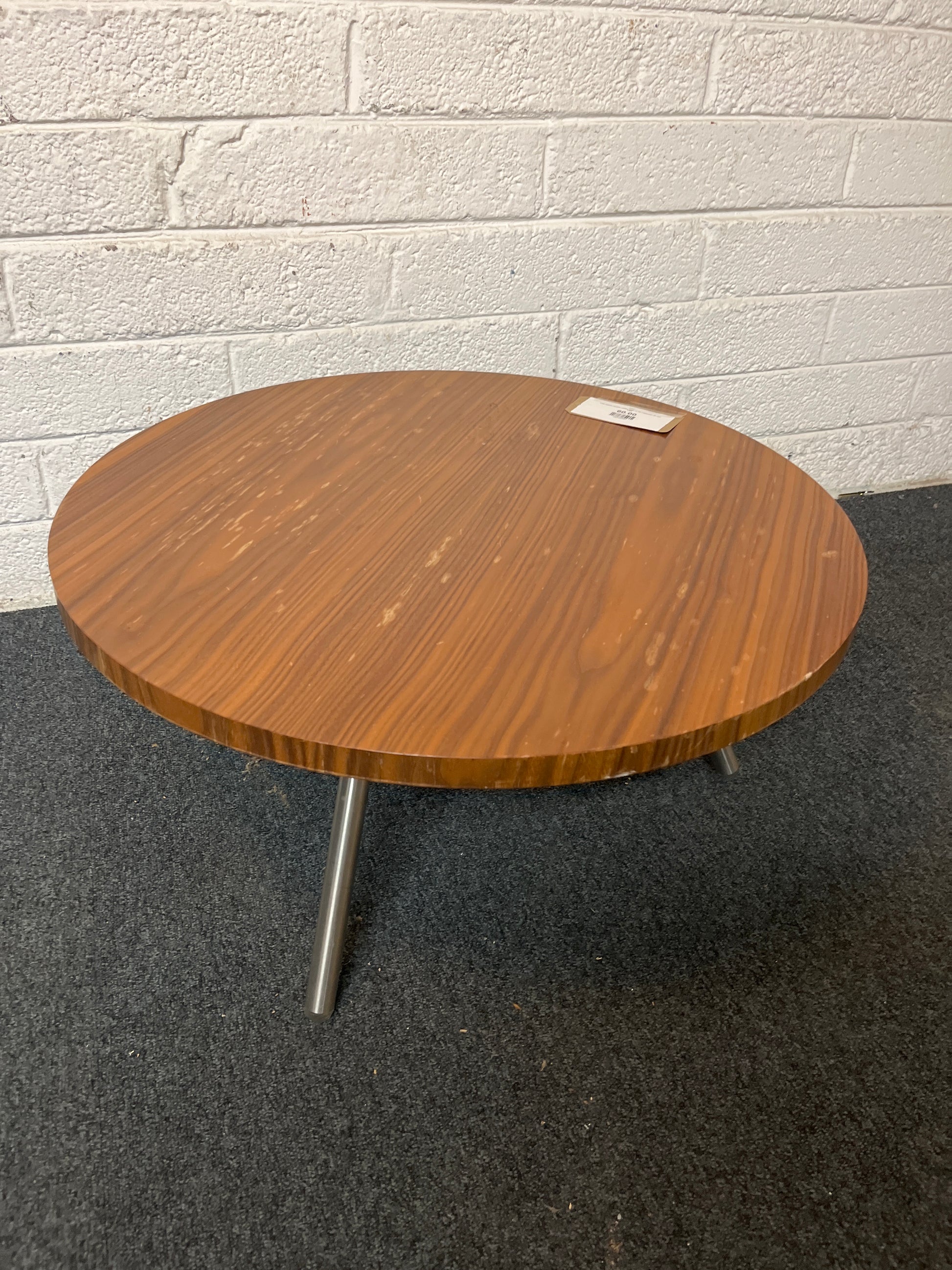 Low cherry circular coffee table (H 35 x Diameter 60 cm) 1325