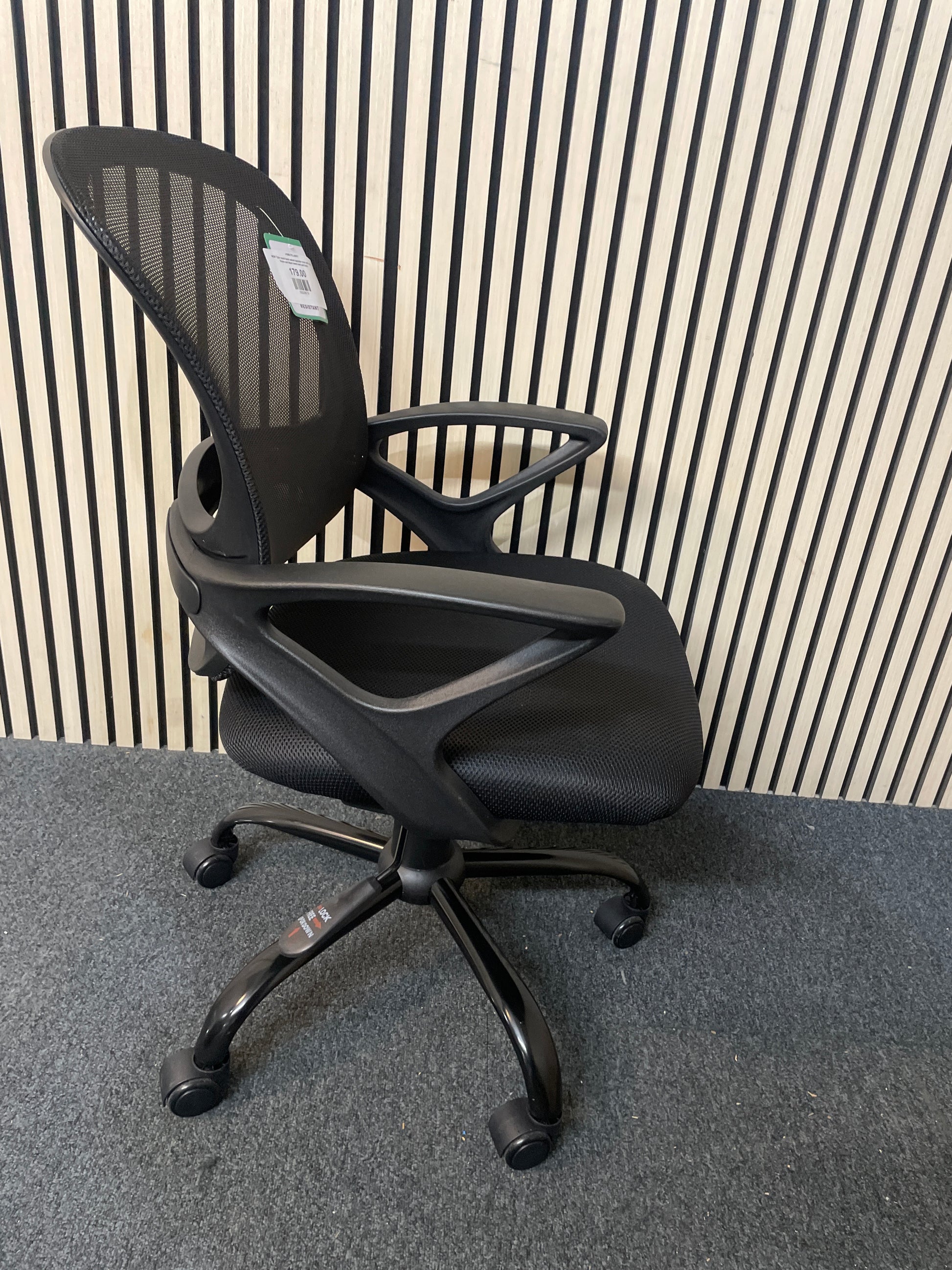 Tyler Mesh Back Operator Chair Black Mesh Frame