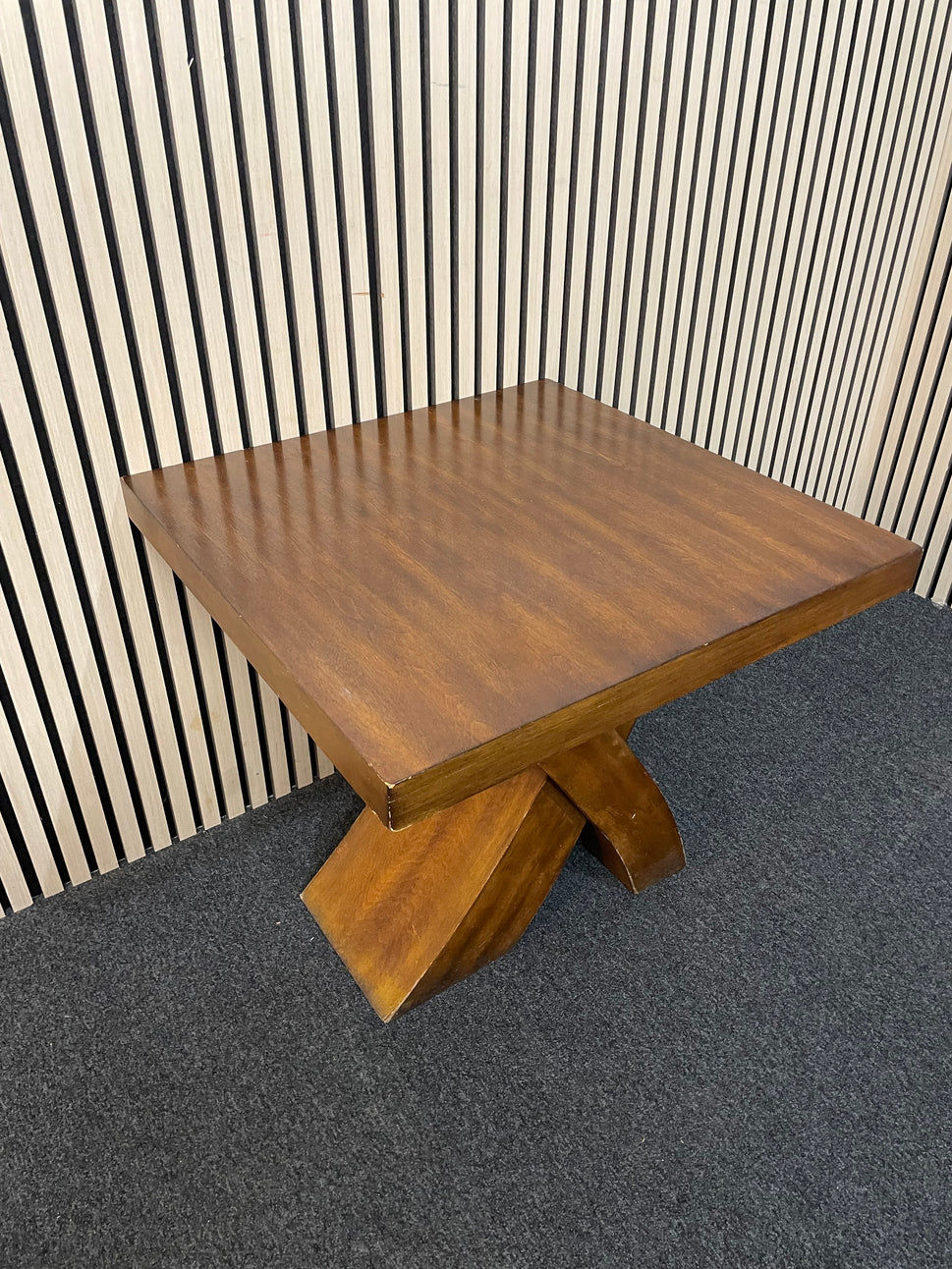 Square darkwood lamp table (H 80 x W 60 x D 40 cm) 4225