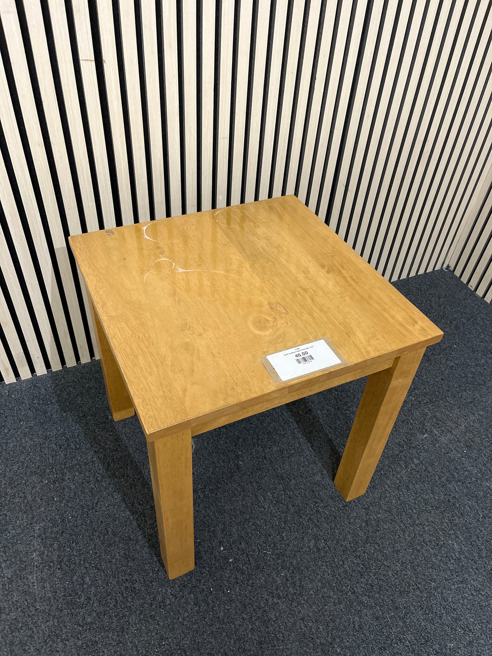Small hardwood square lamp table 2425