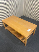 Modern rectangular oak coffee table with shelf (H 50 x 120 x D 60 cm) 44599