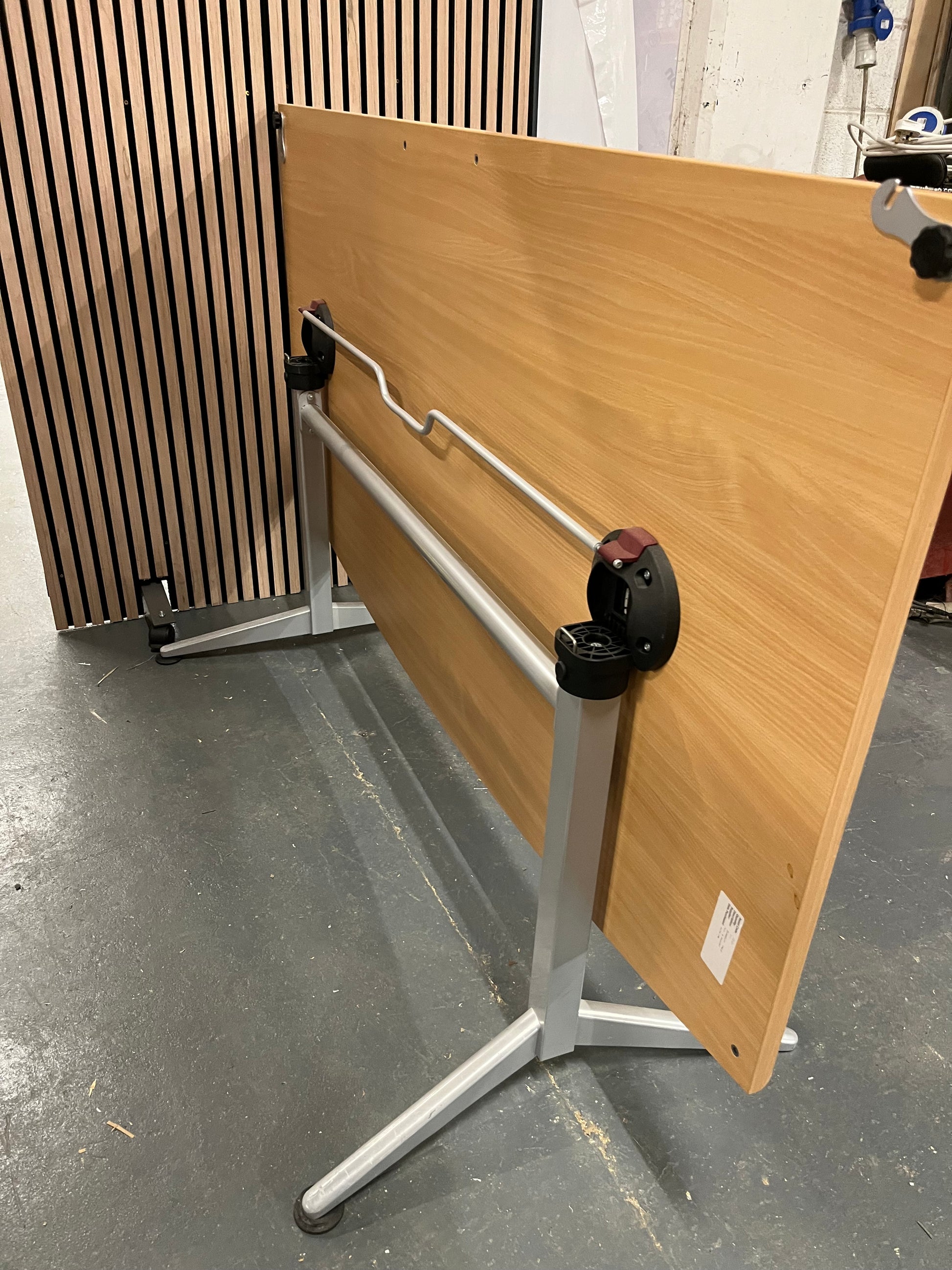 Beech tilt top table 1800 x 860