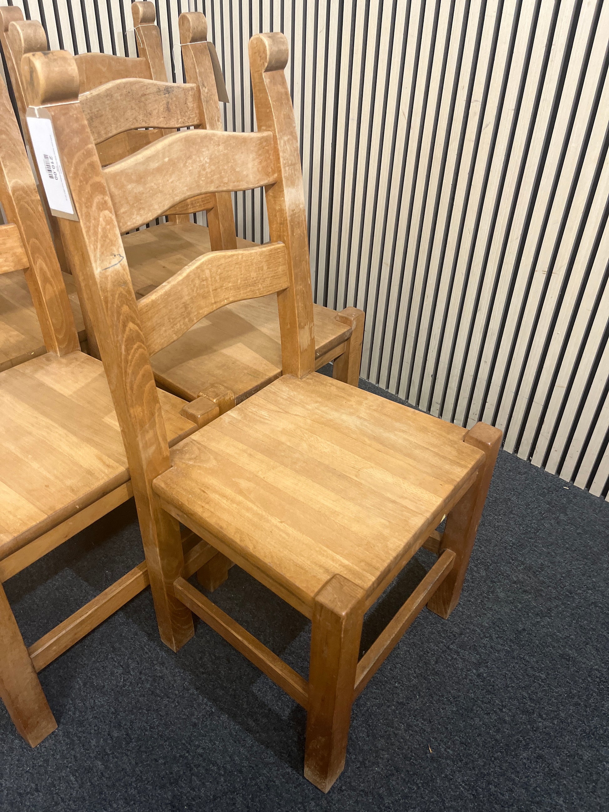 Solid pine heavy duty farmhouse dining chair (SET OF 6) 3126