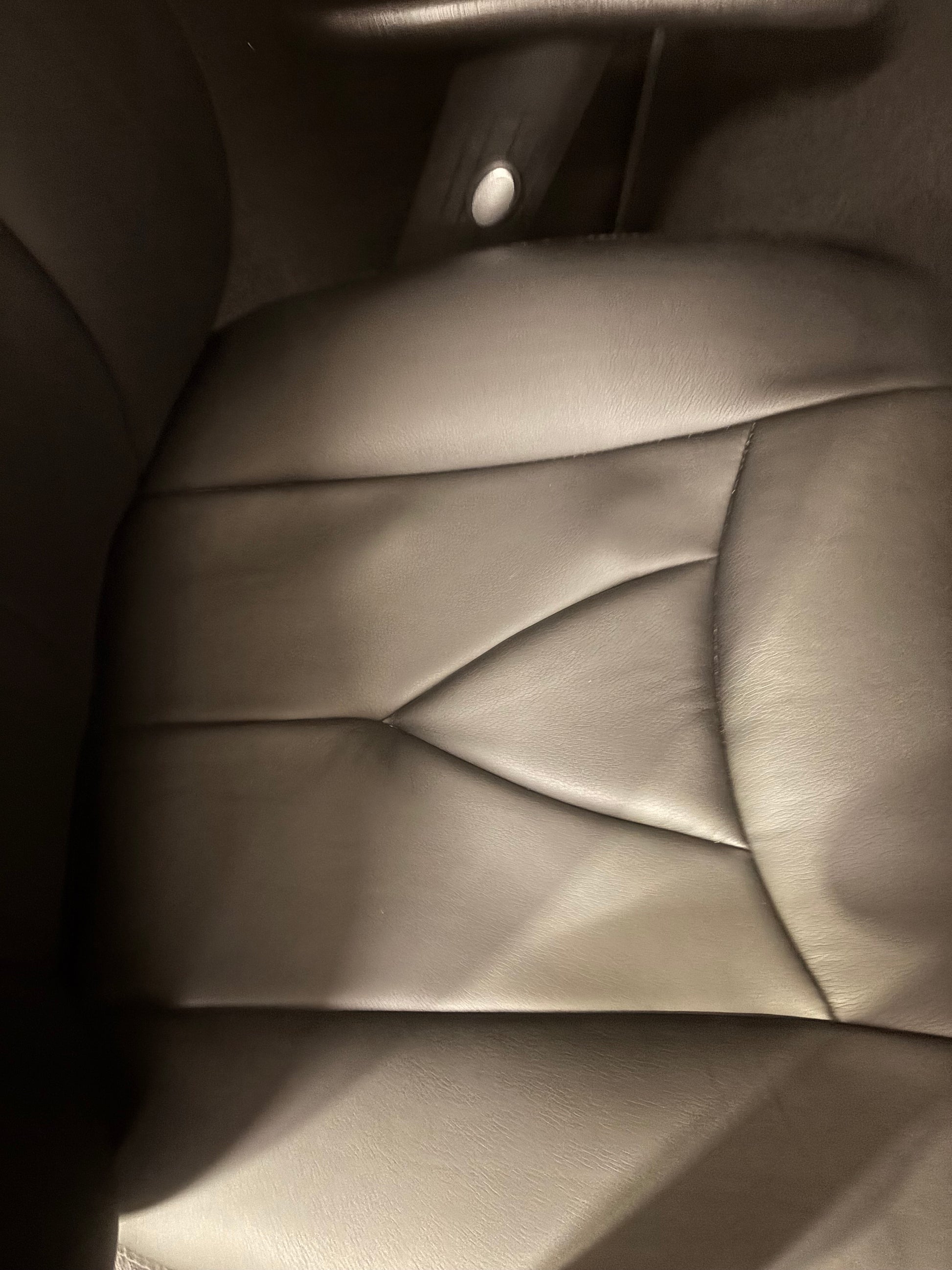 Odessa liquidated high back executive chair - black faux leather, polished metal base, height adjustable arms, price inc vat