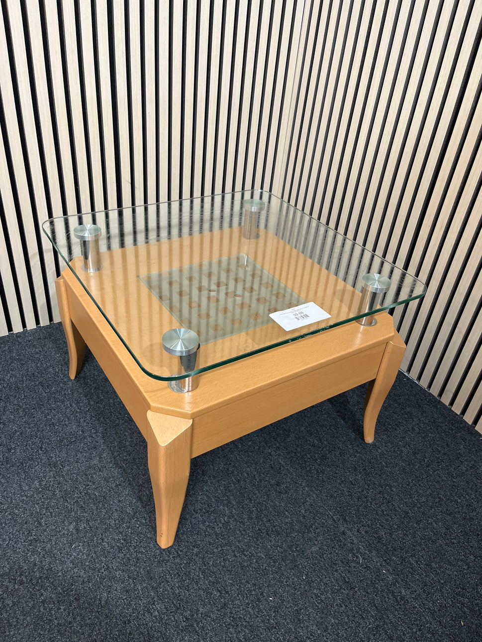 Black PU leatherette high back executive swivel chair with wooden arms 3325