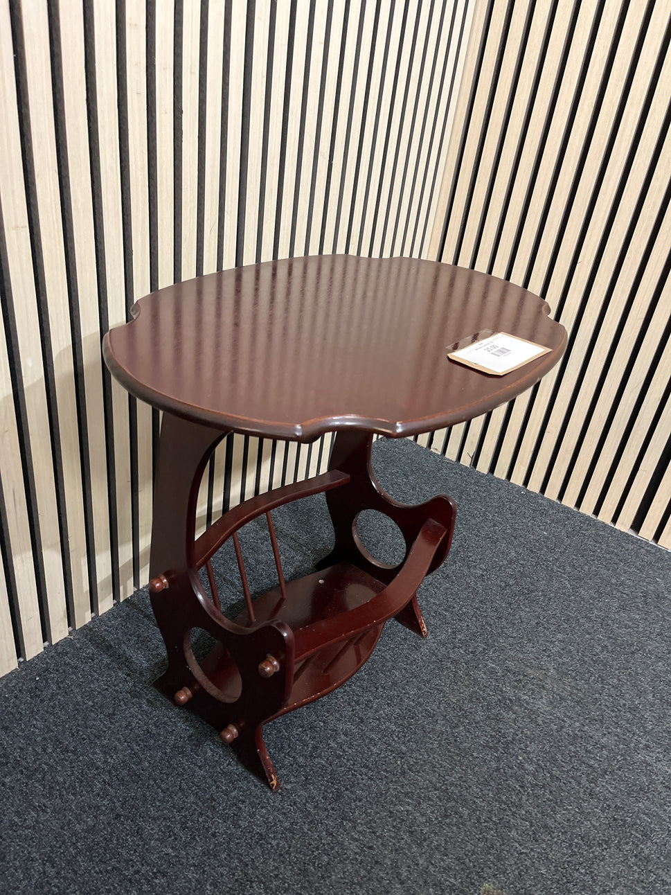 Mahogany mazine rack 1226