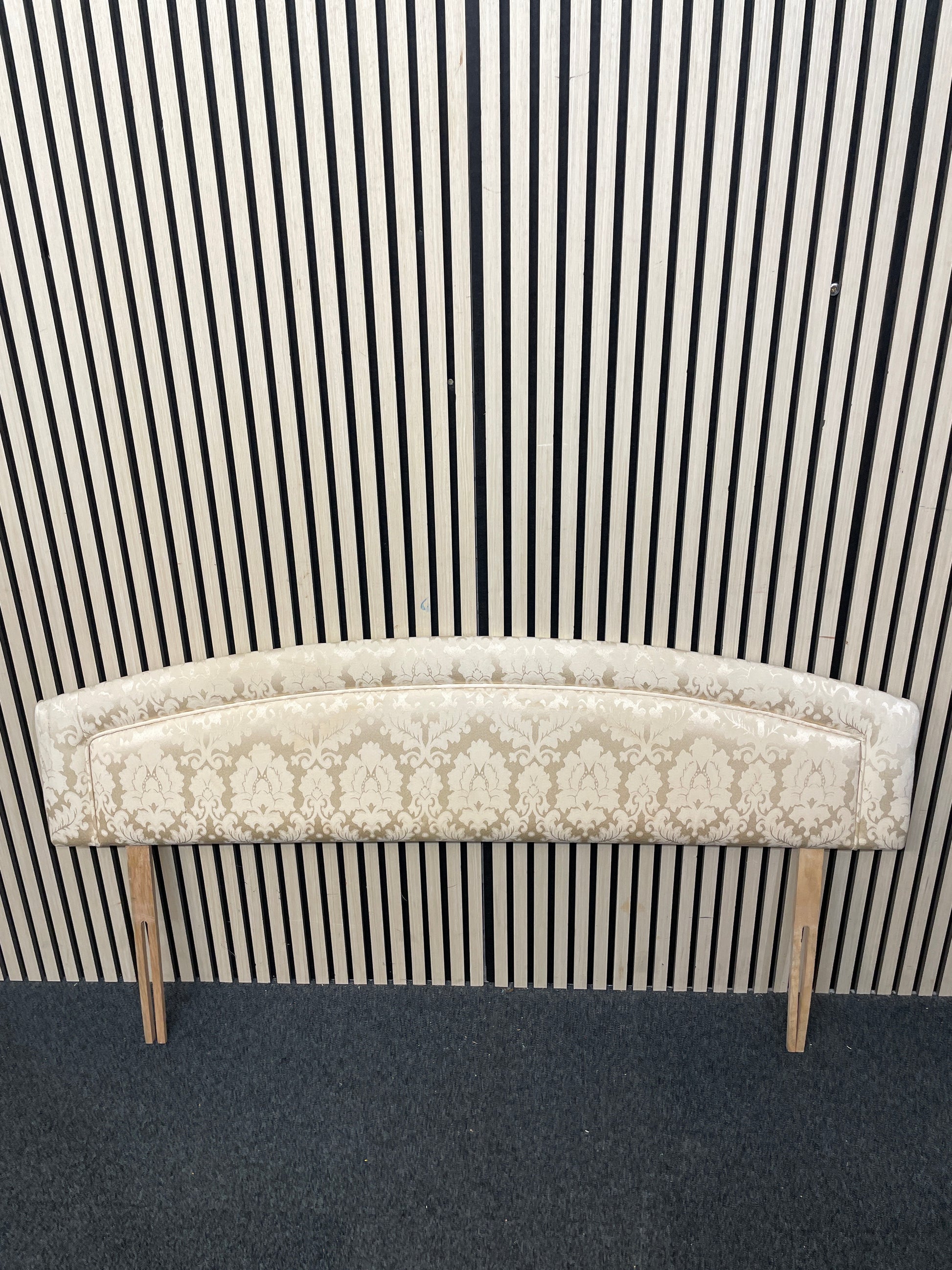 5ft cream fabric headboard 1126