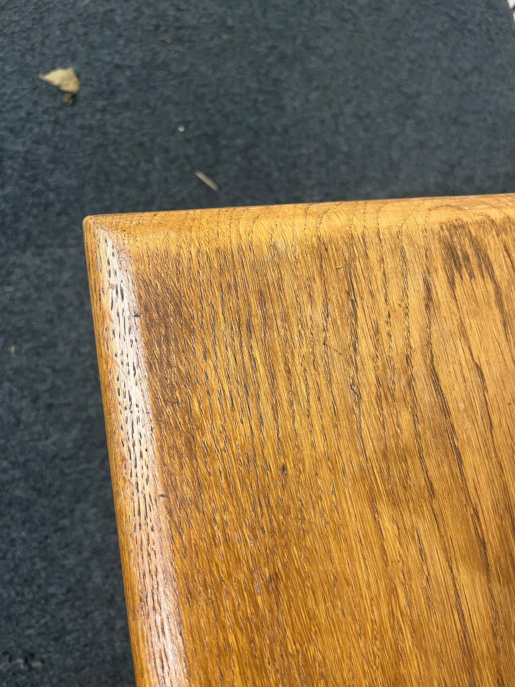 Large solid Oak rectangular bench (H 50 x W 174 x D 50 cm) 2226