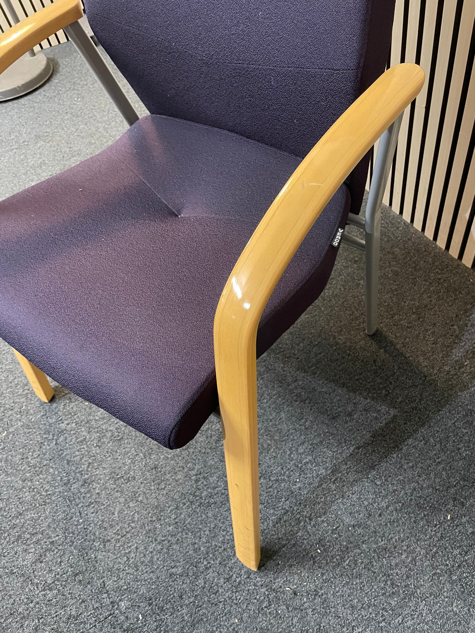Dark purple visitors chair