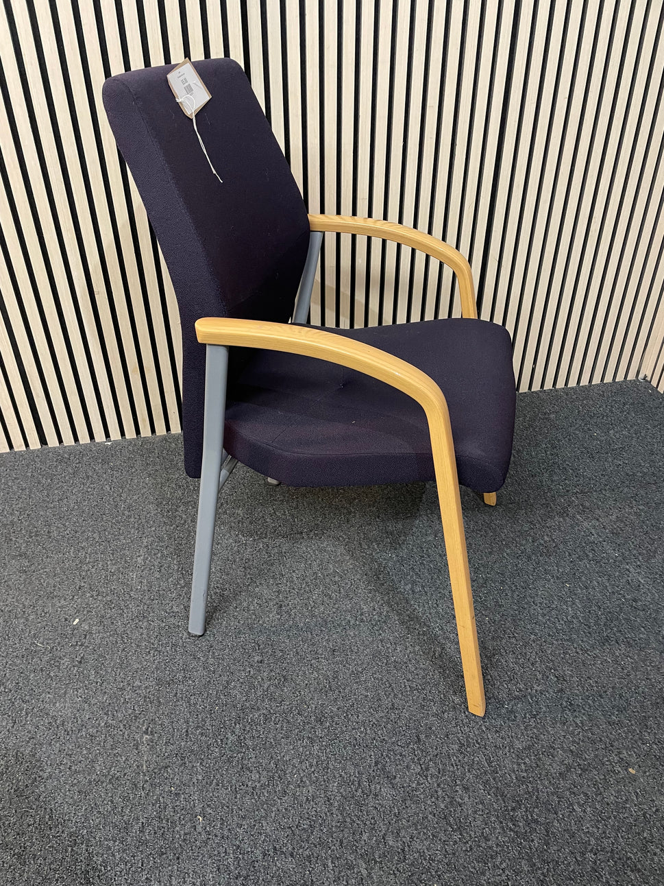 Dark purple visitors chair