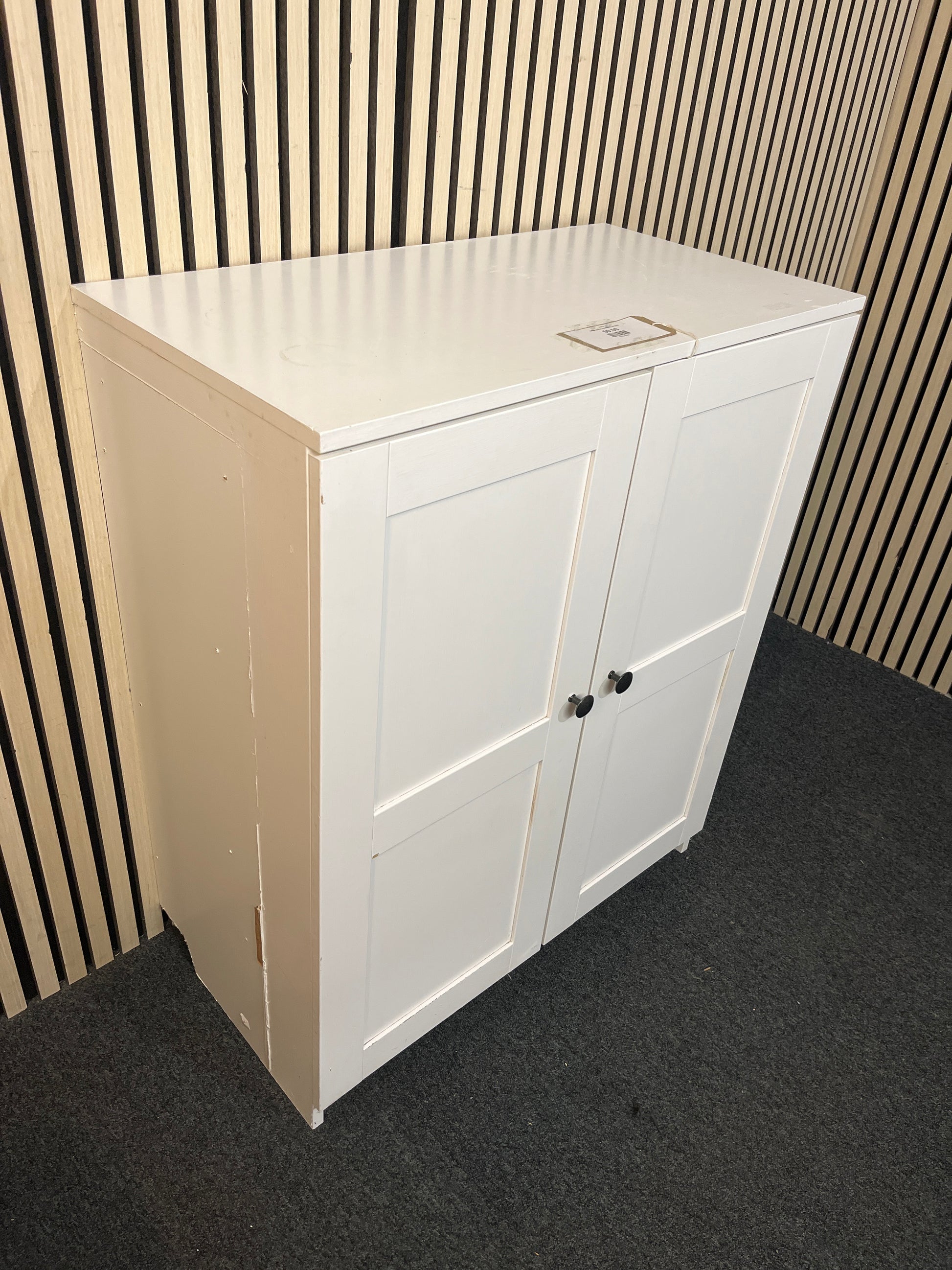 White painted wooden tv unit 2226