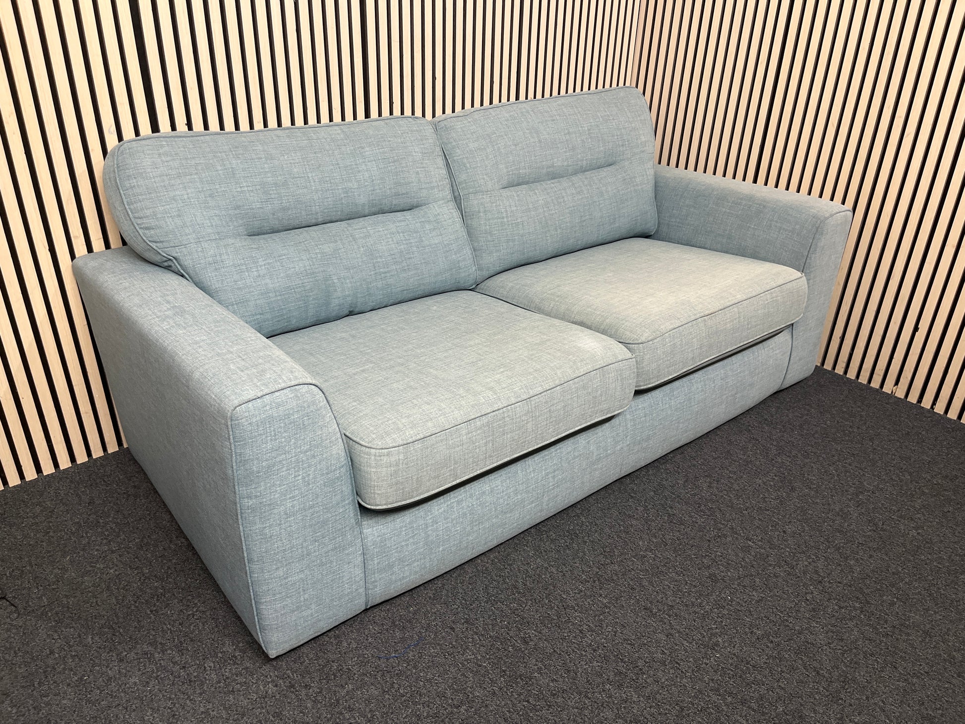 Two-seater sofa in teal fabric sofa suite 44236