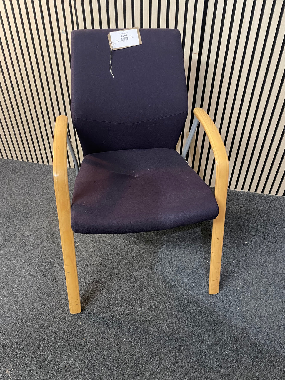 Dark purple visitors chair