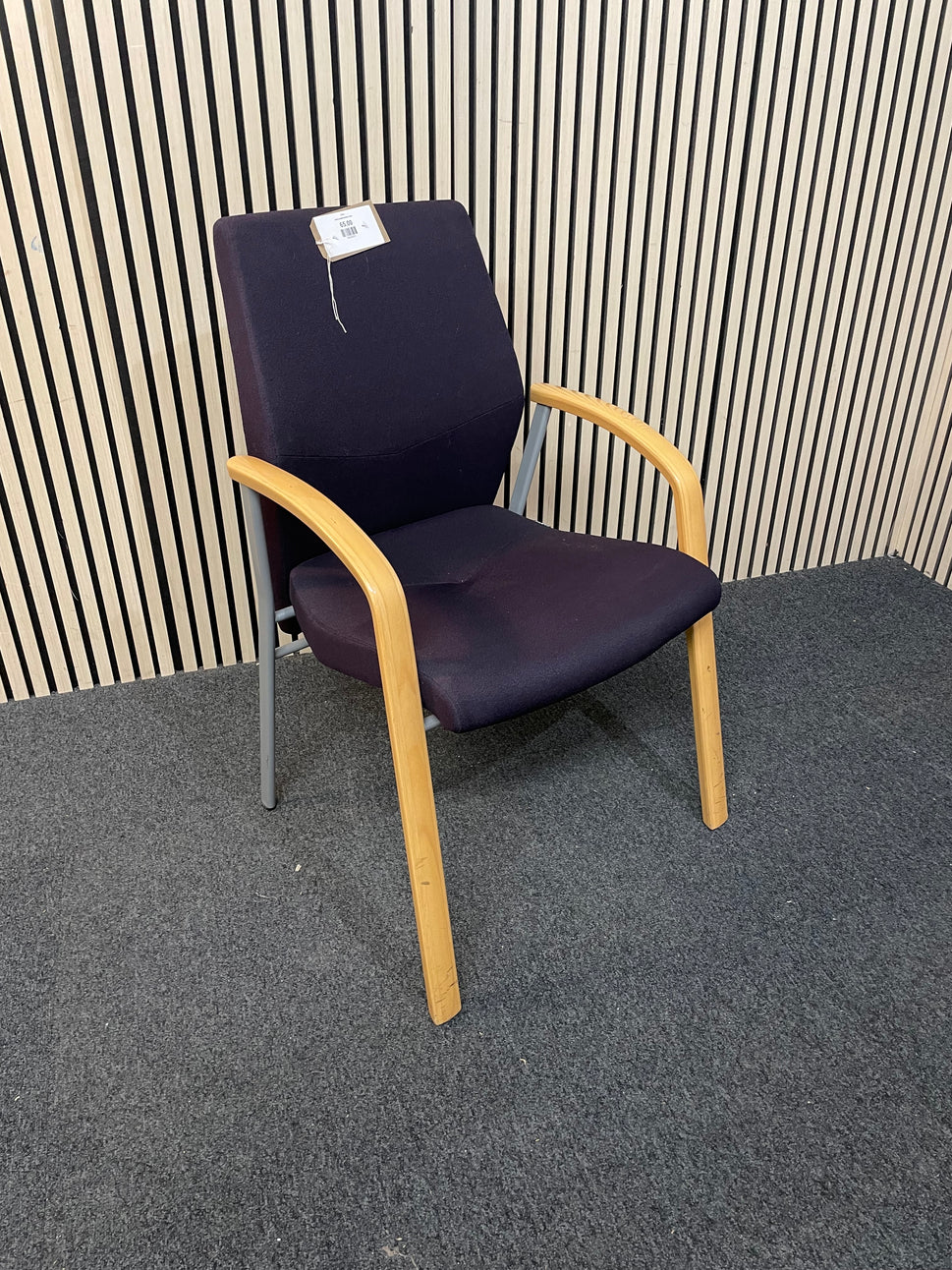 Dark purple visitors chair