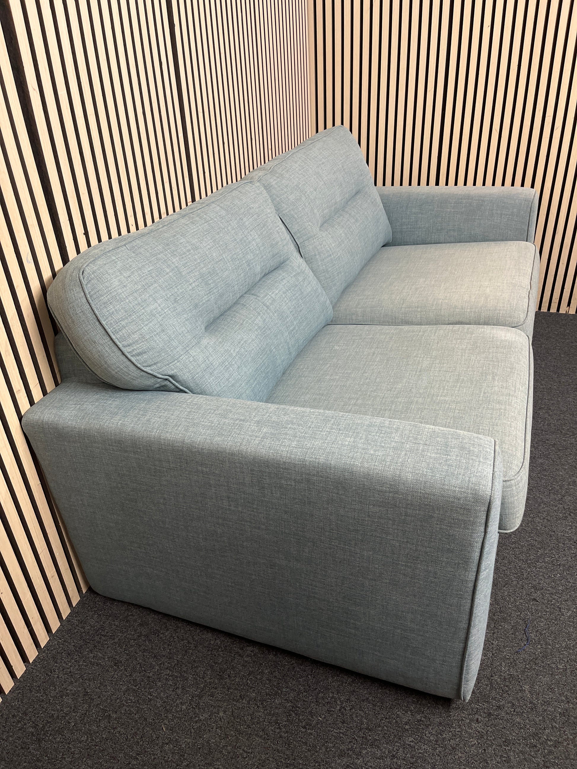 Two-seater sofa in teal fabric sofa suite 44236