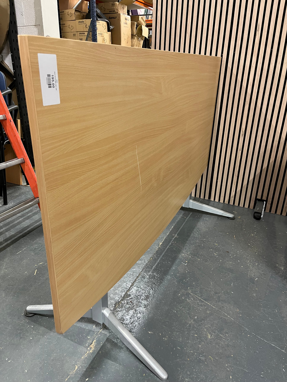 Beech tilt top table 1800 x 860