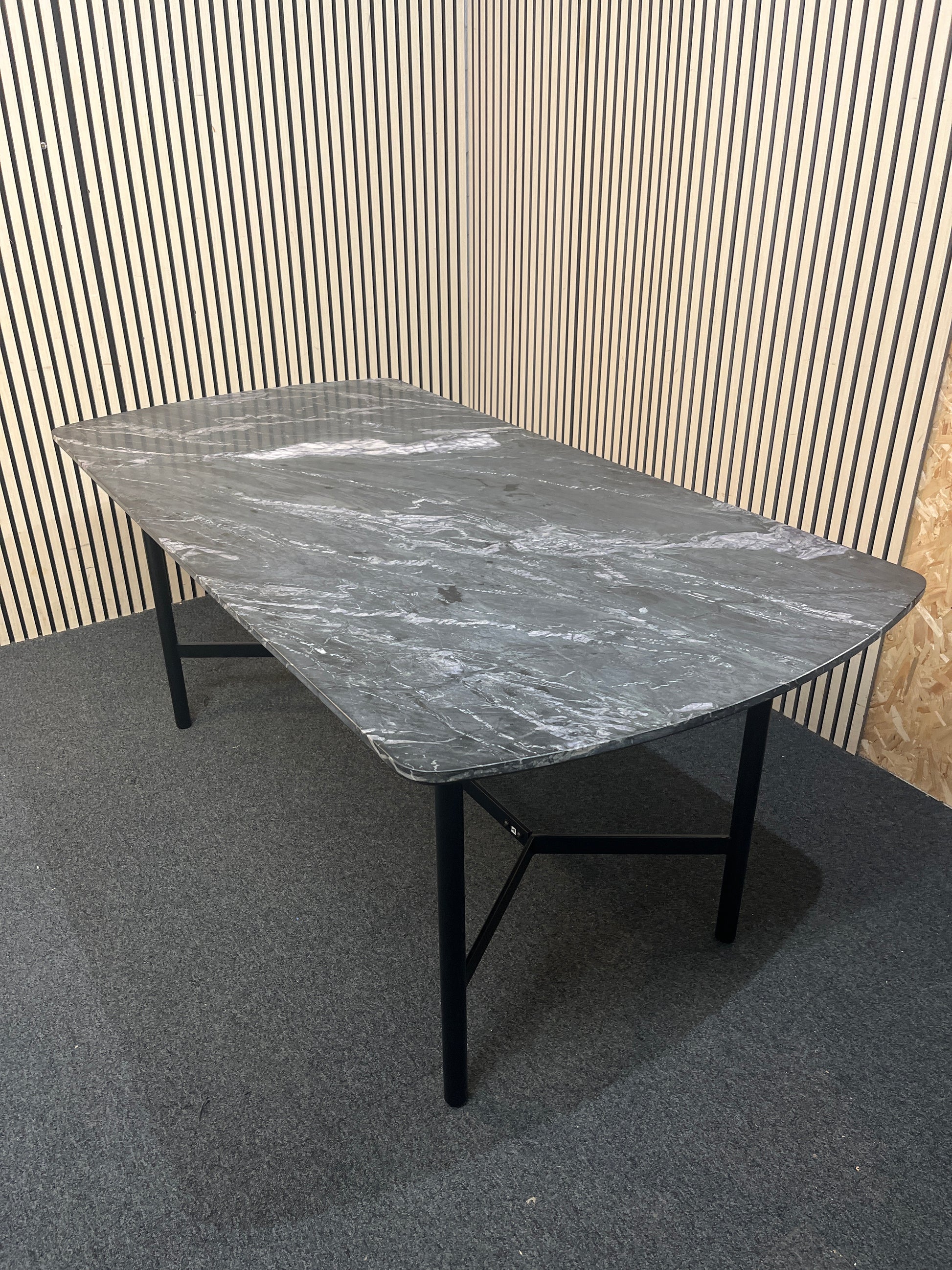 Large dark granite mix dining table 180Lx90Dx72H 43536