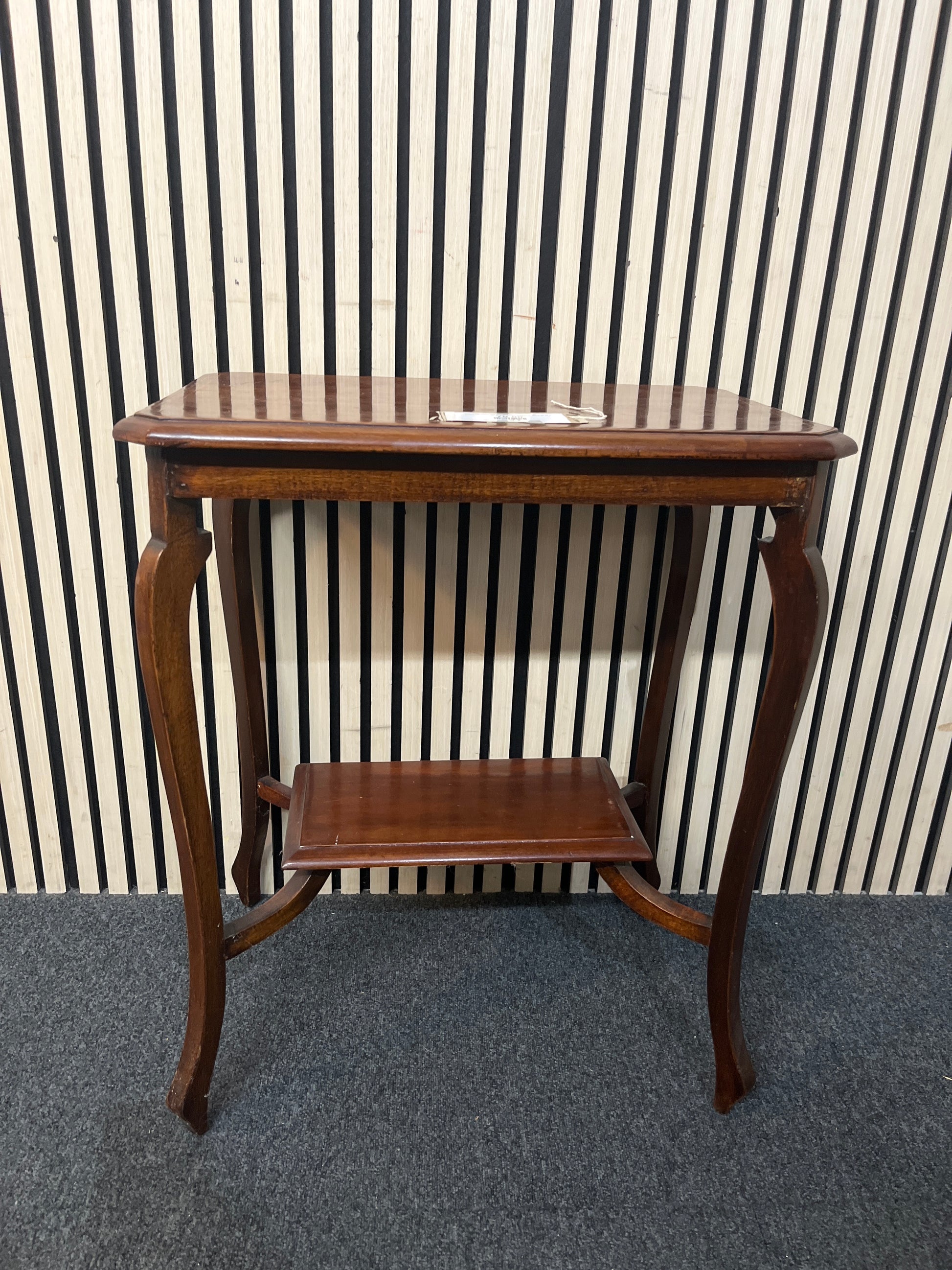 Mahogany inlaid low ornate rectangular side table (H 72 x W 61 x D 40 cm) 43512