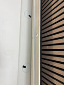2 sliding door low white storage unit (H 60 x W 180 x D 44 cm)