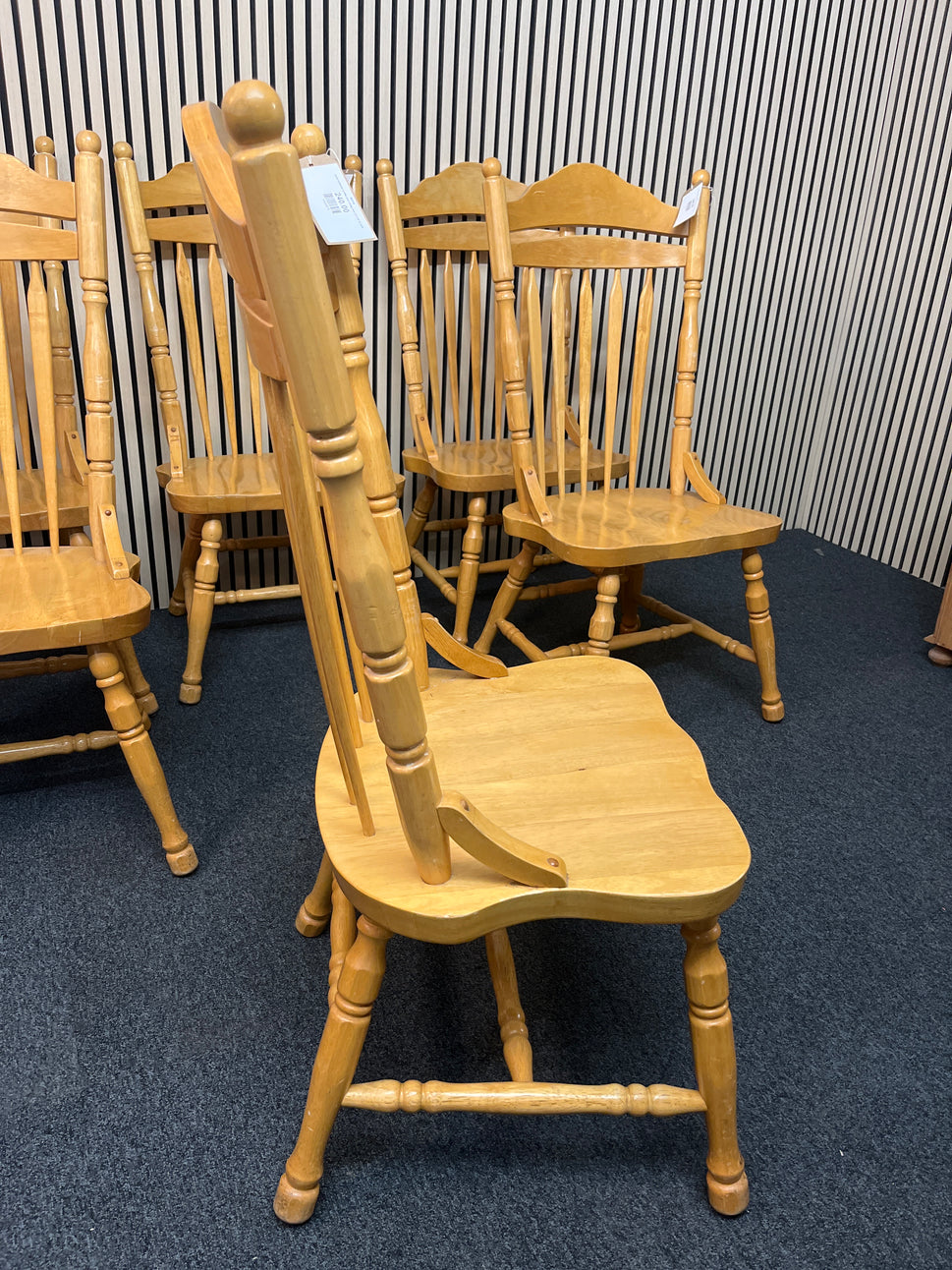 Solid hardwood spindle back dining chair (SET OF 6) 3225