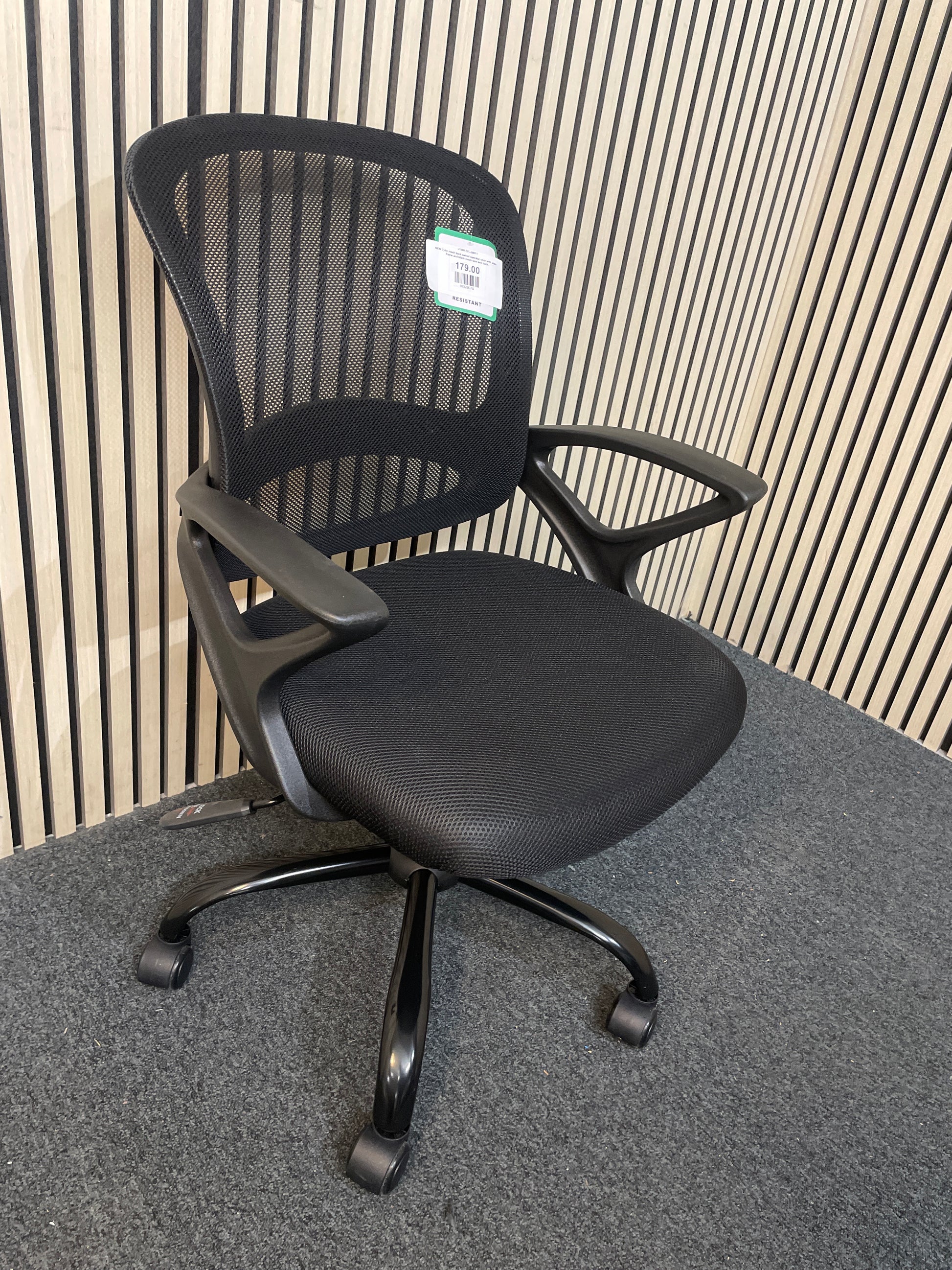 Tyler Mesh Back Operator Chair Black Mesh Frame