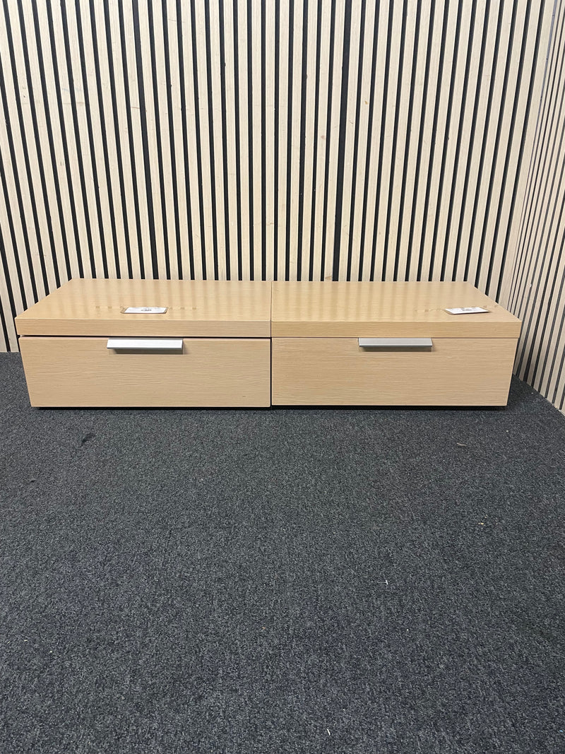 Matching pair of 1 drawer wide bedside locker 44695