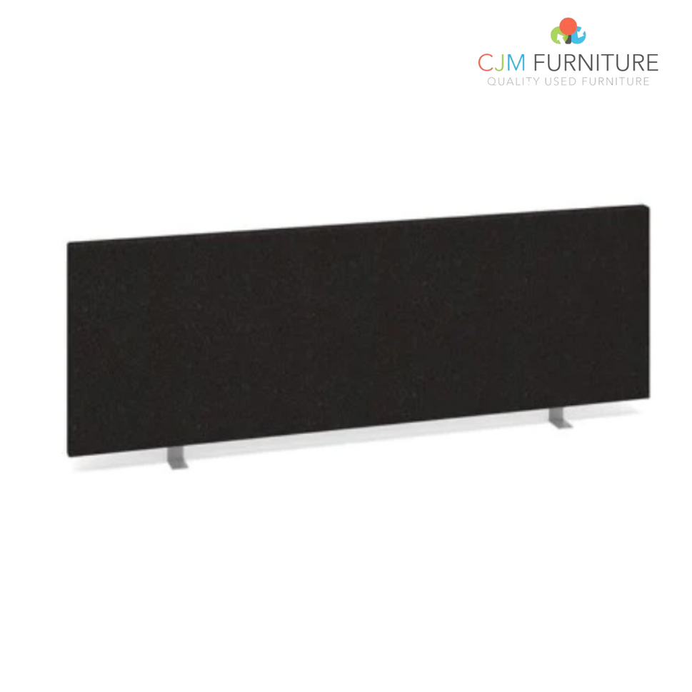 Straight desktop fabric screen - Various finishes (1200mm Wide x 400mm High)
