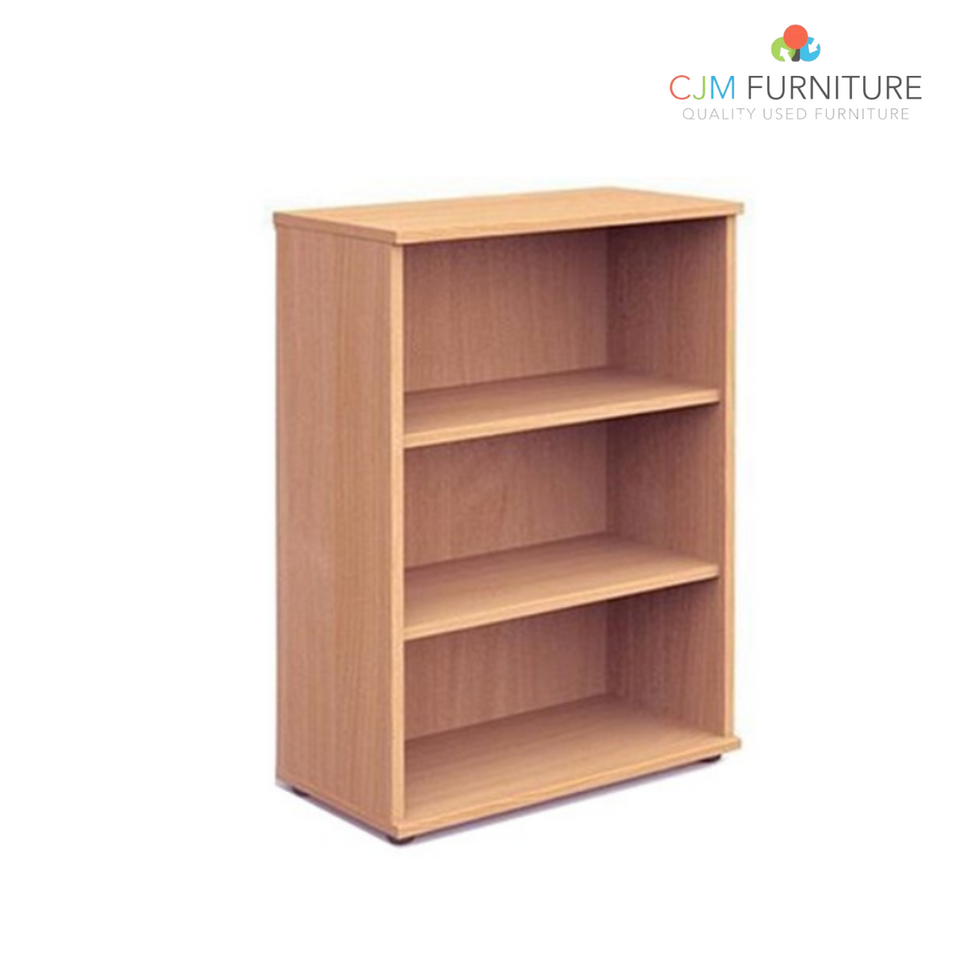 IB1200BCH (BRAND NEW AVAILABLE IN WHITE OR BEECH ONLY) 1200 Bookcase, 3 Adjustable Shelves, 1200H x 400D x 800W
