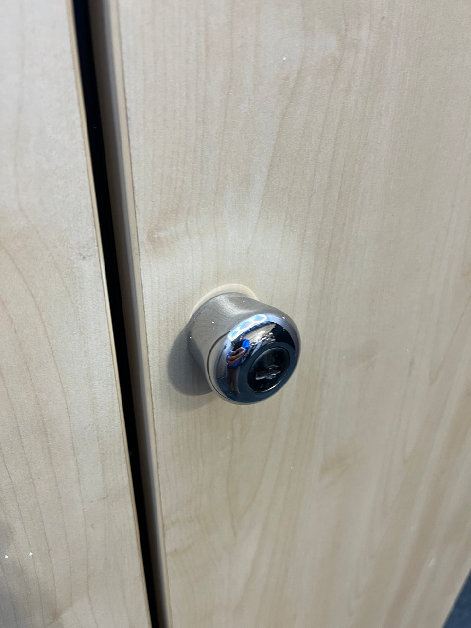 Tall Maple two door unit storage unit (H 223 x W 77 x D 44 cm)