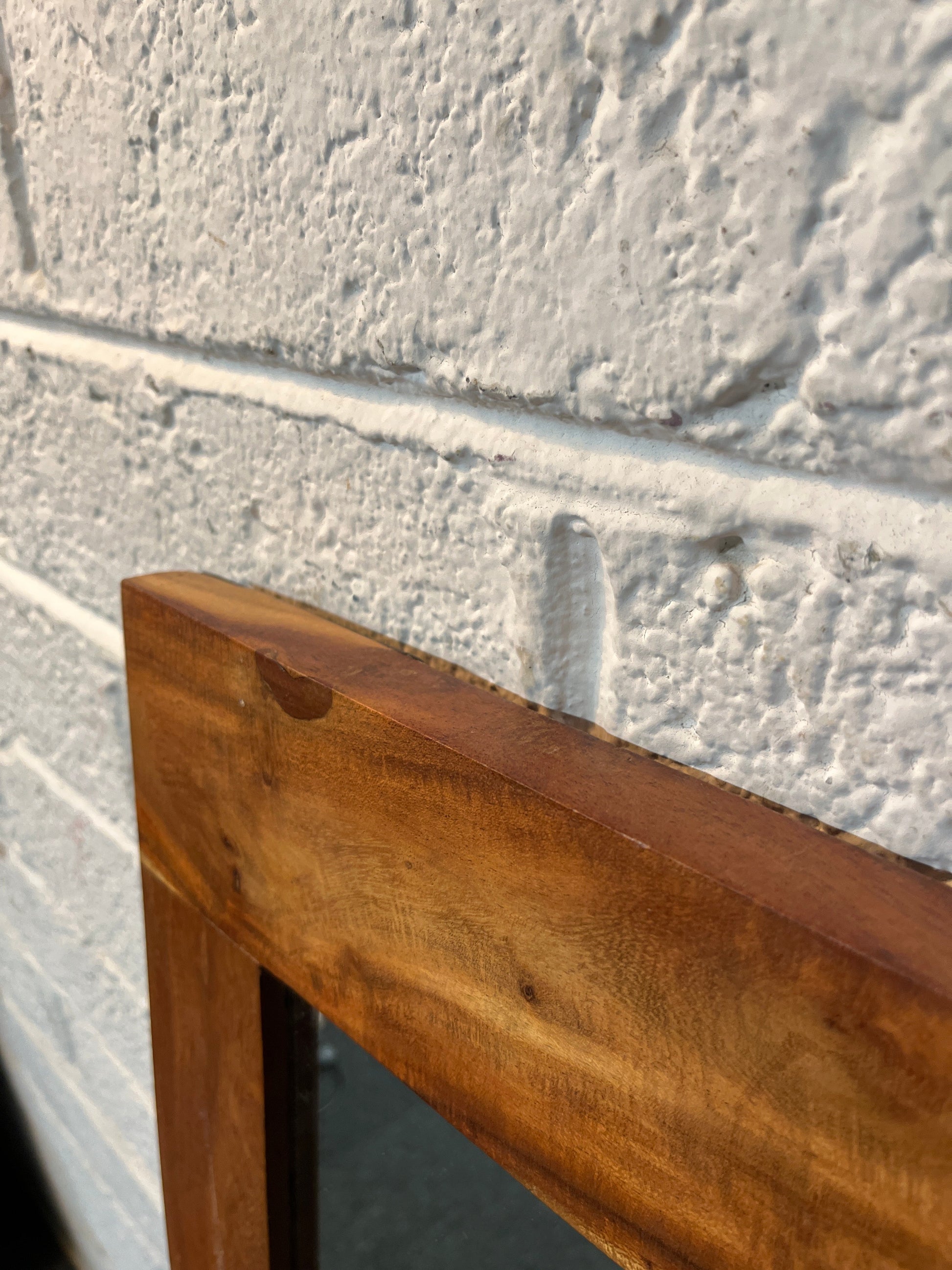 Solid dark wood stained large mirror (H 100 x W 70 cm) 2225