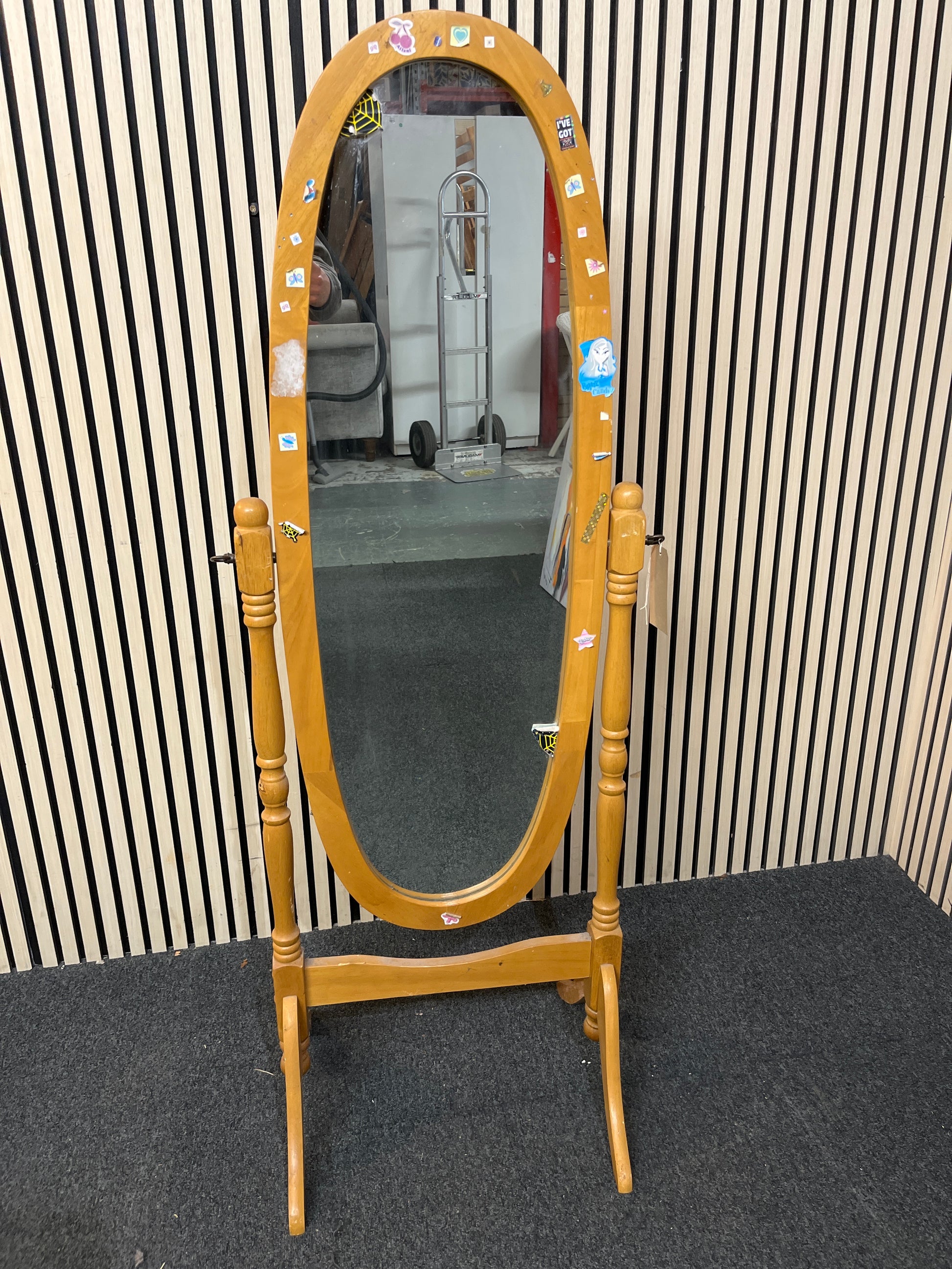 Pine cheval mirror 3126