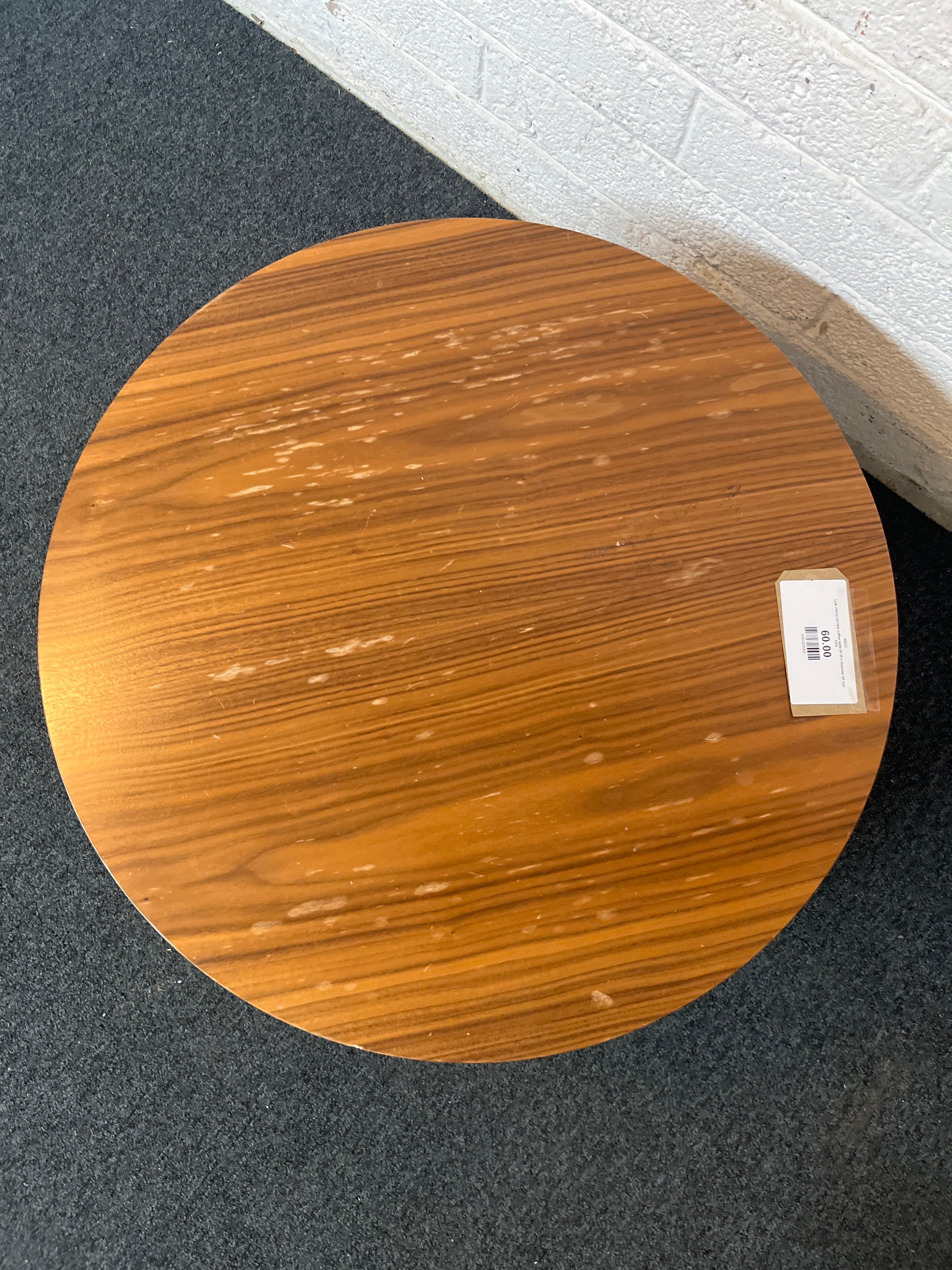 Low cherry circular coffee table (H 35 x Diameter 60 cm) 1325