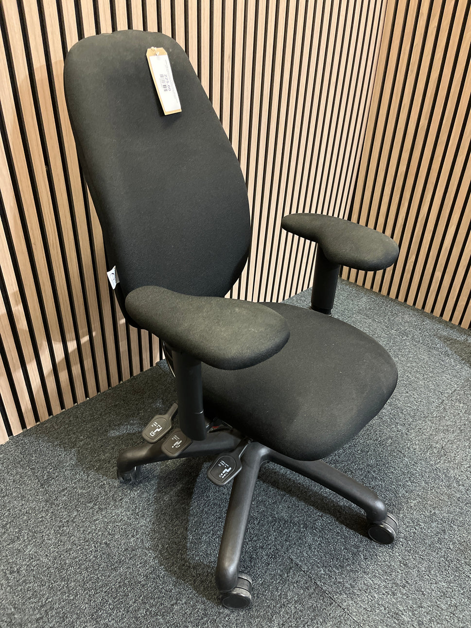 Adapt Full posture chair by RGO chairs, full posture kit with high back and headrest in black fabric