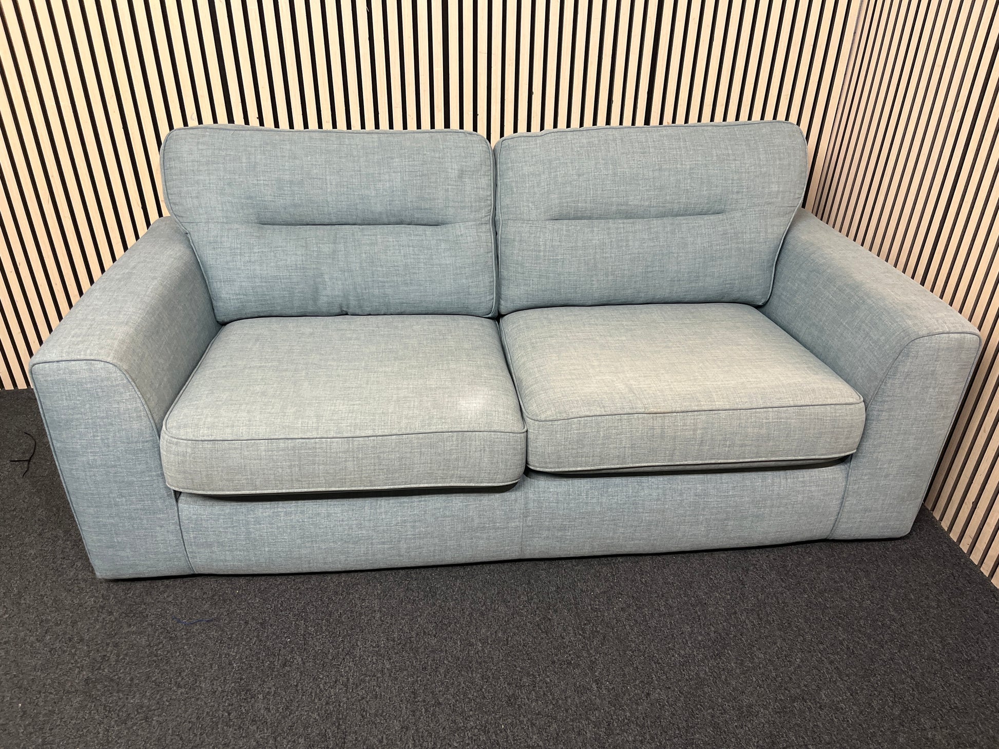 Two-seater sofa in teal fabric sofa suite 44236