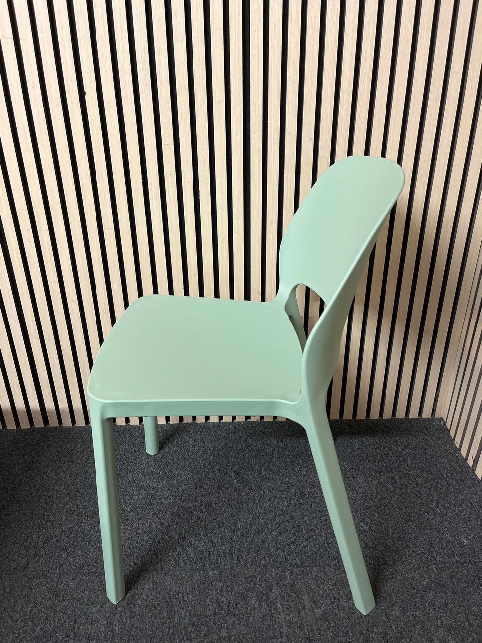 NEW Contra one piece polypropylene Chair - Green. BRAND NEW STACKABLE. PRICE INC VAT. OTHER COLOUR OPTIONS AVAILABLE ALSO