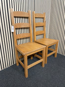 Oak high back dining chair (SET OF 2) 44799