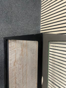 Metal framed glass display case, height 80 cm, width 160 cm, depth 40 cm 44768