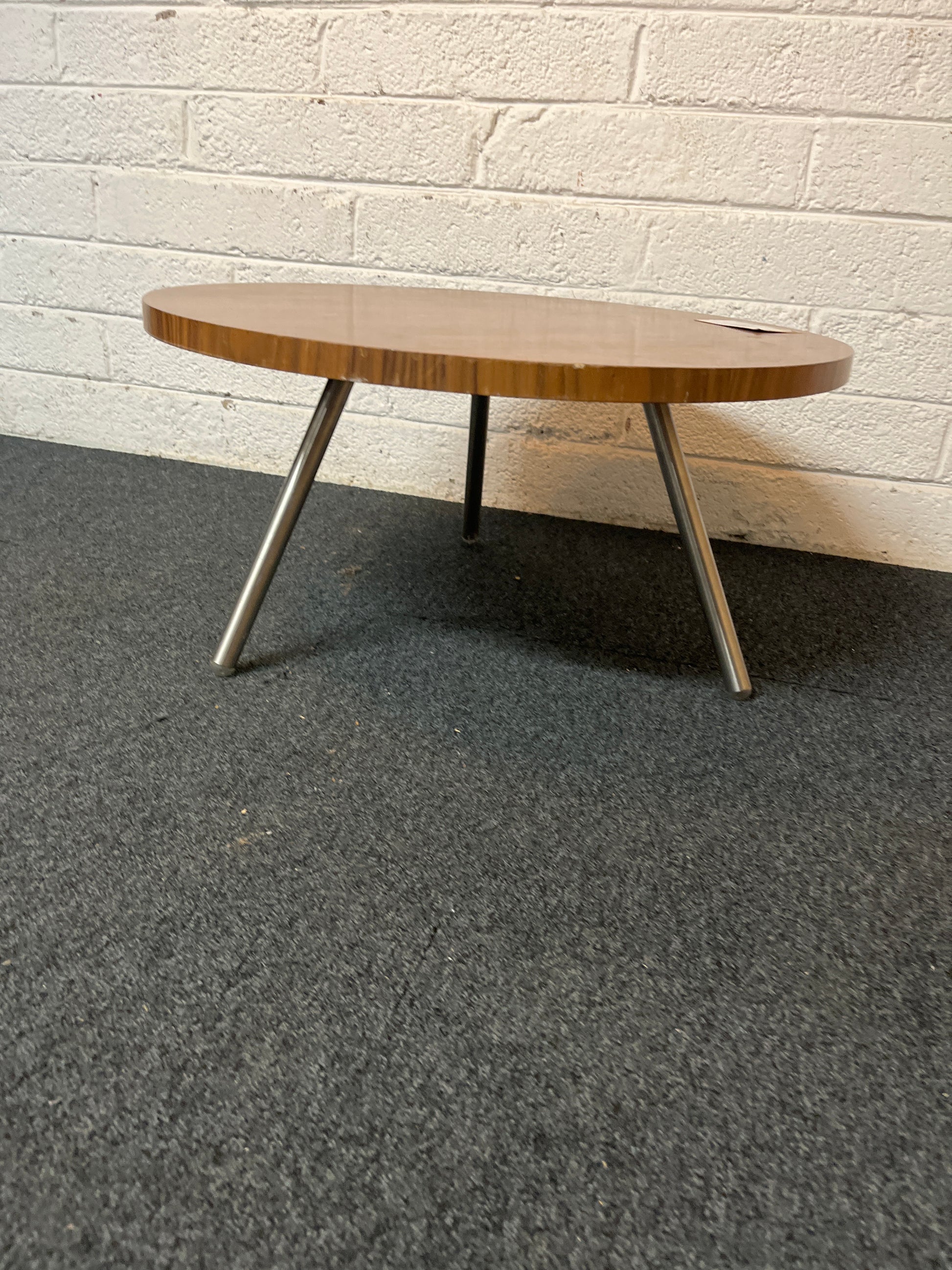 Low cherry circular coffee table (H 35 x Diameter 60 cm) 1325