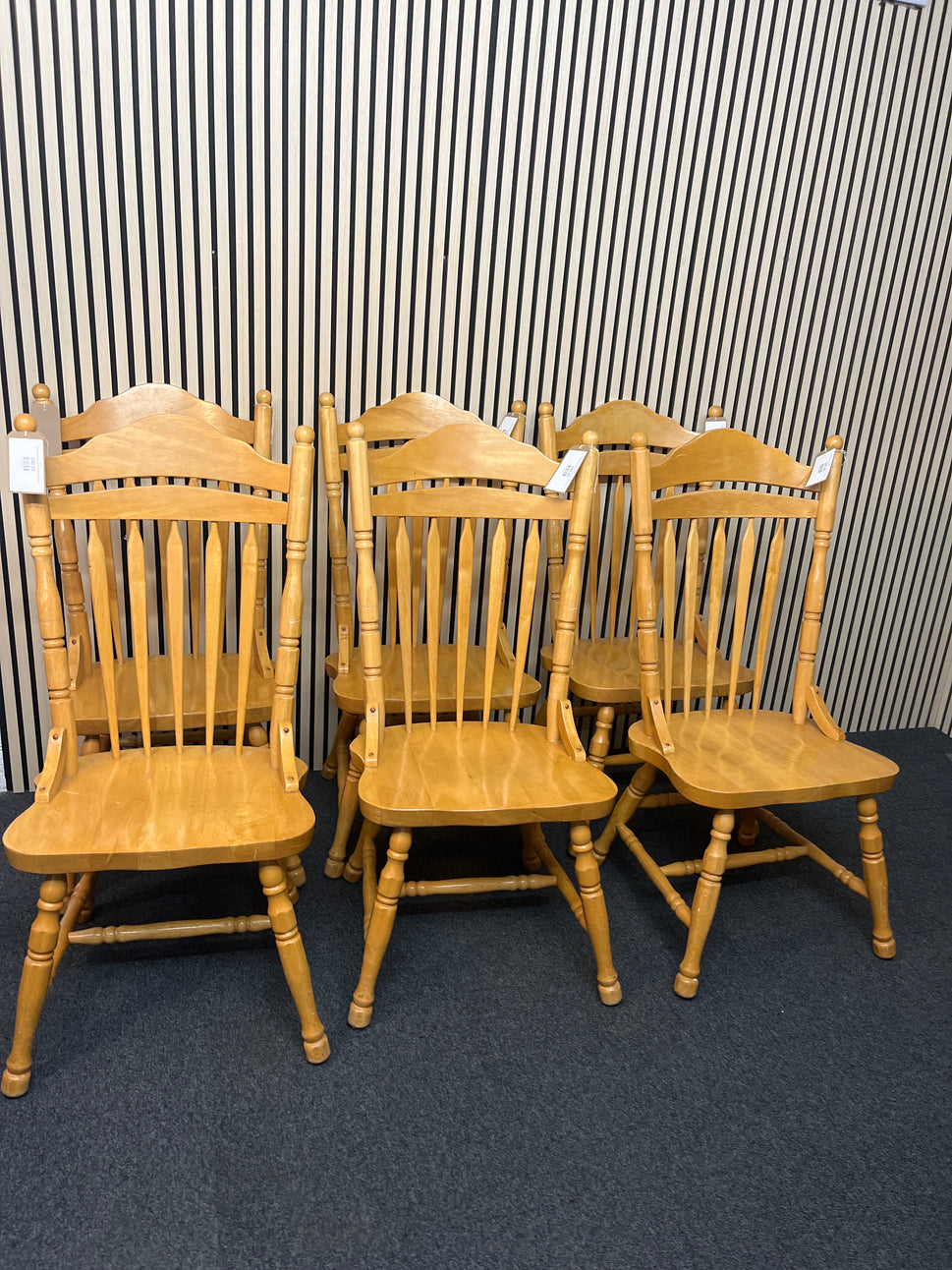 Solid hardwood spindle back dining chair (SET OF 6) 3225