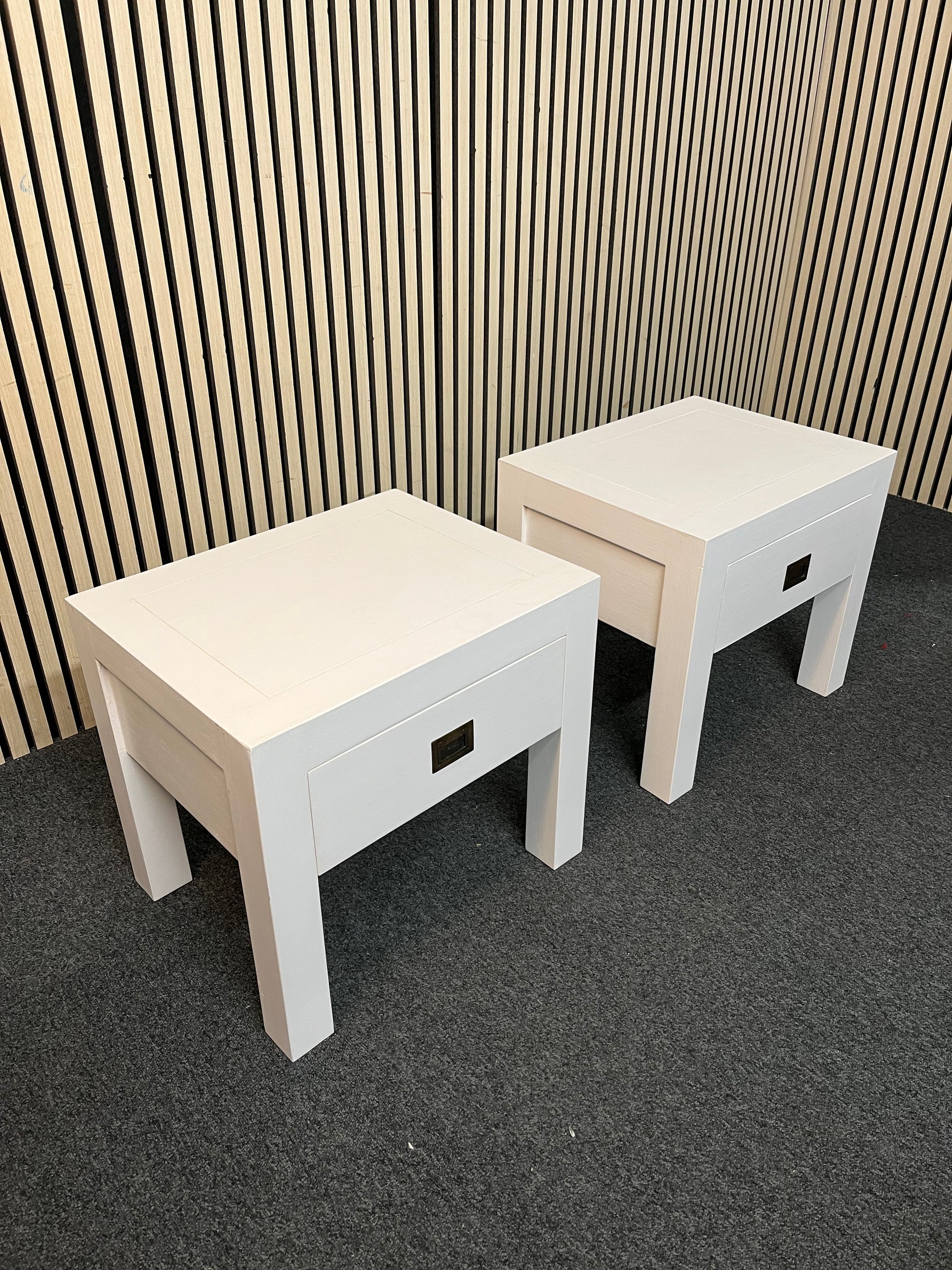 1 drawer bedside locker in white (SET OF 2) 3126