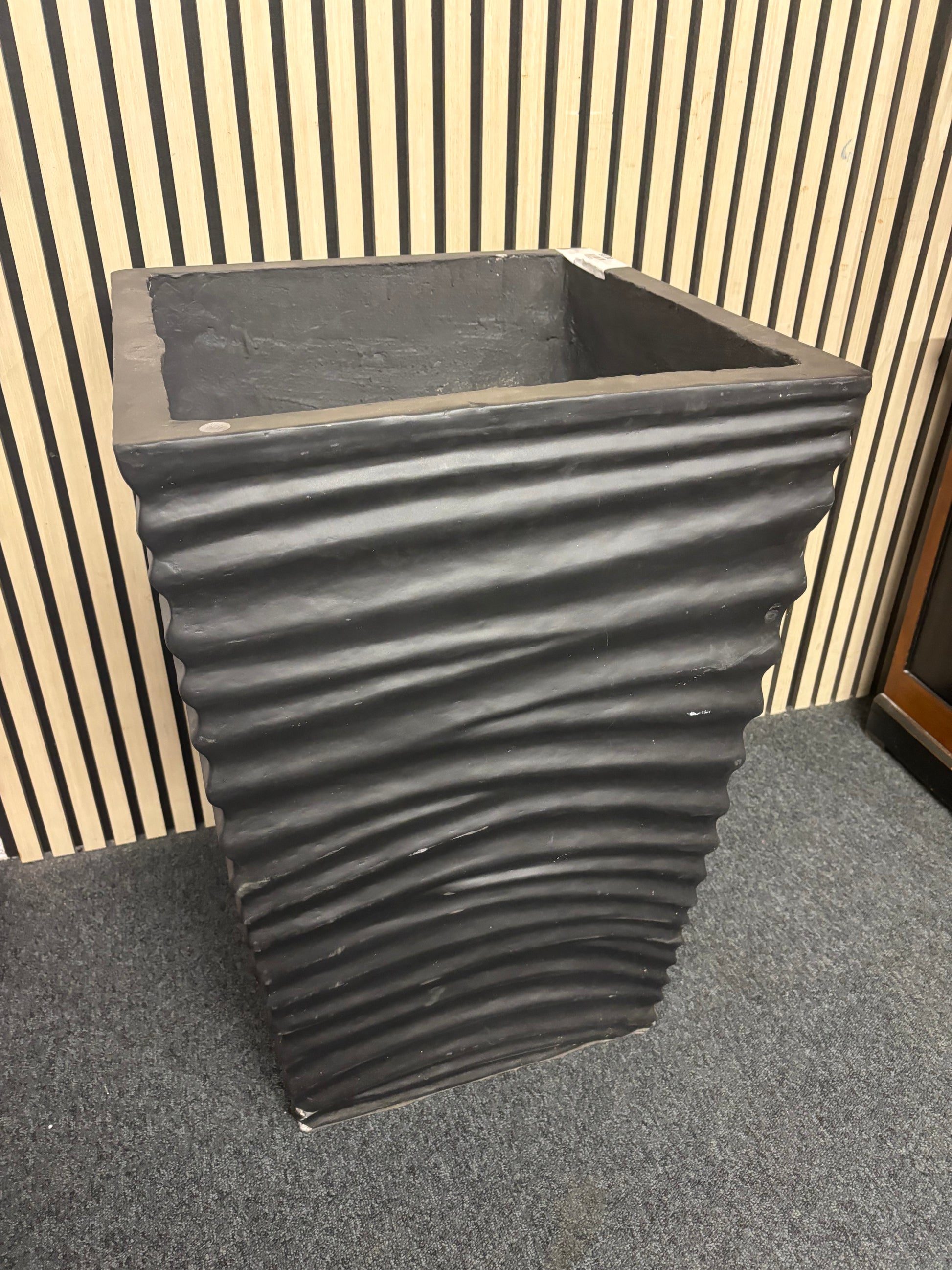 Large planter box in black 76Hx51Dx51L 43537A